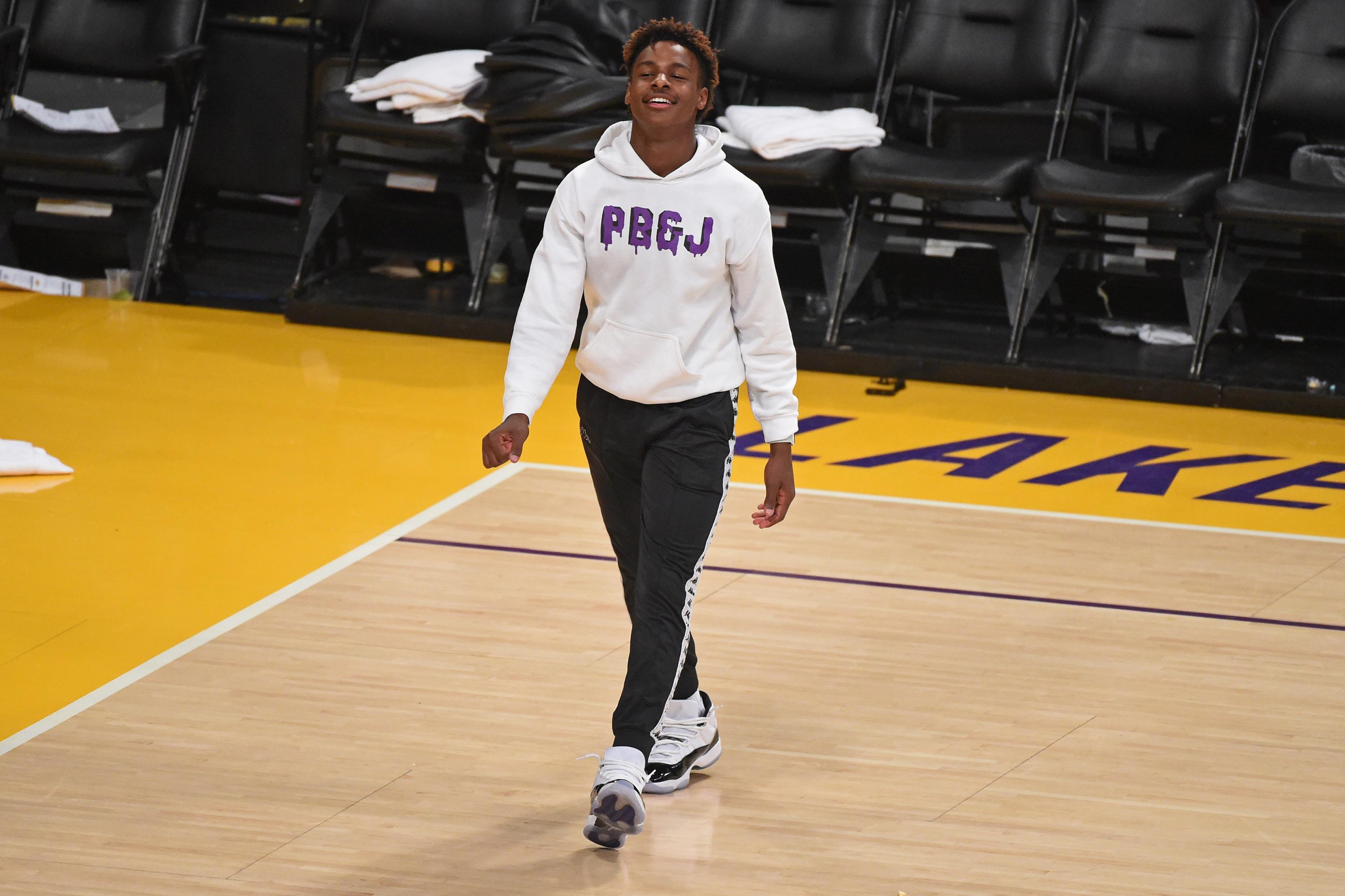 Watch Bronny James Replicate LeBron's Legendary Block at LA