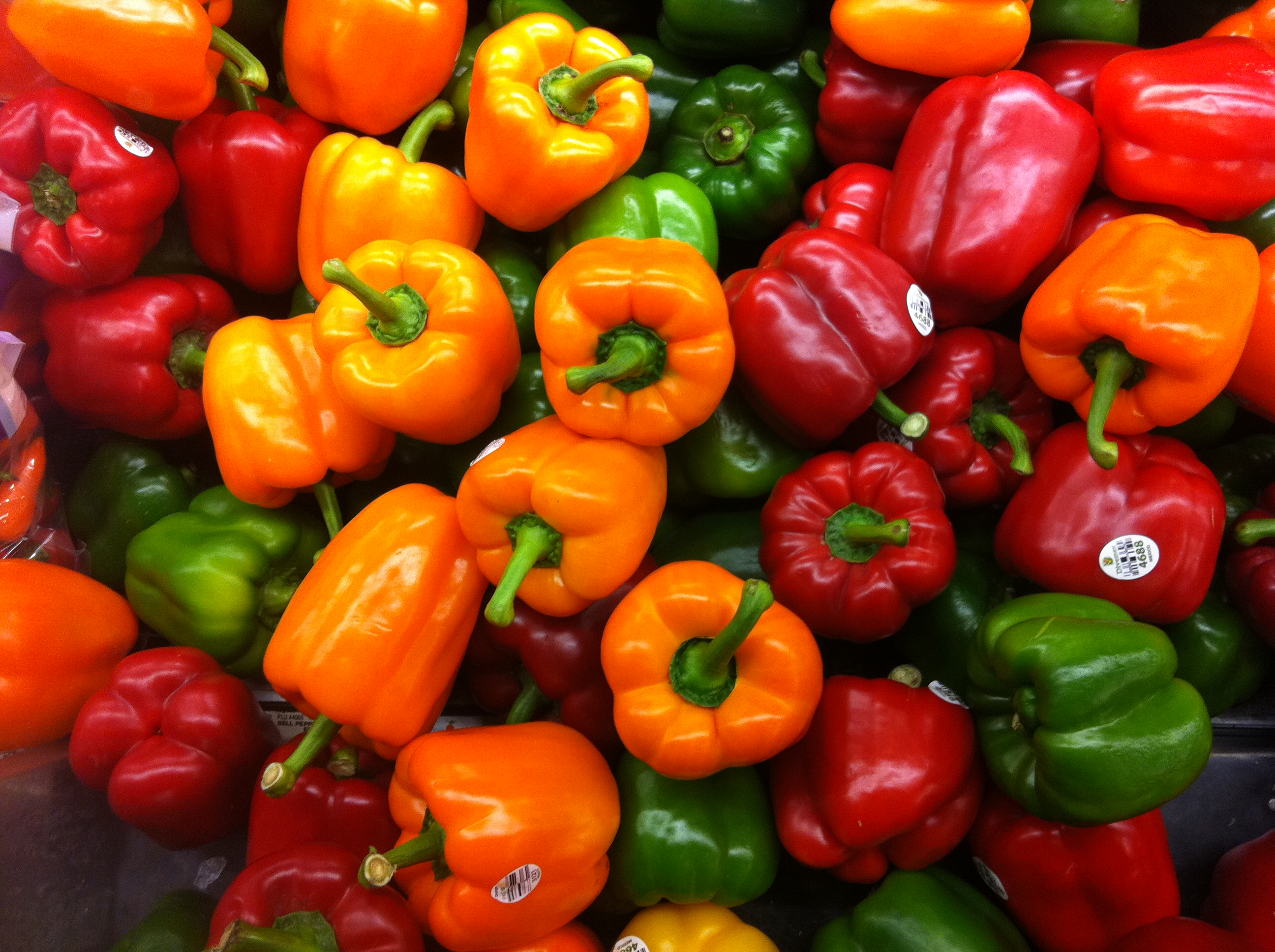 Wallpaper peppers, capsicum, vegetables, minimal desktop wallpaper, hd  image, picture, background, 1e1613 | wallpapersmug