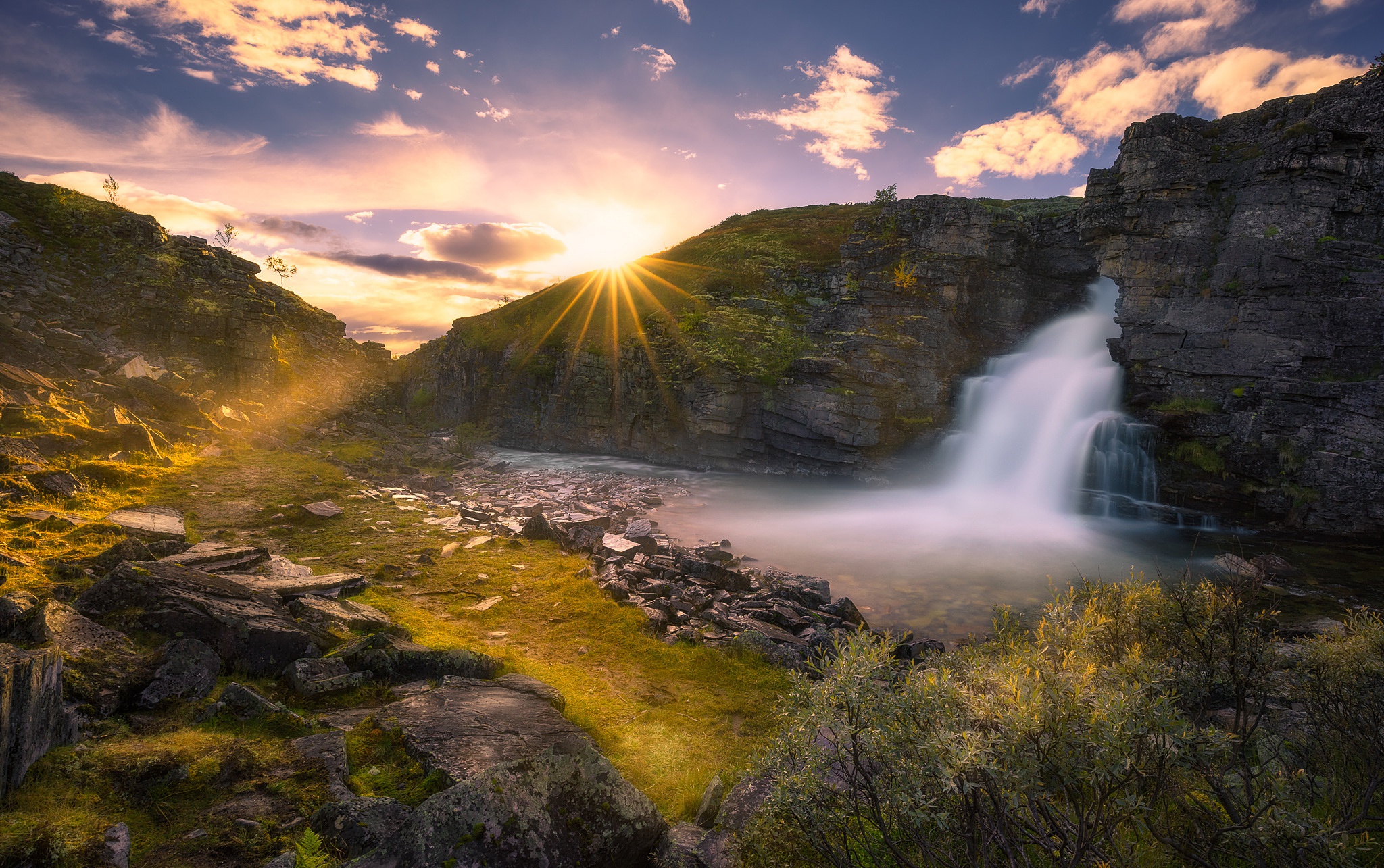 Waterfall Sunrise Wallpapers - Wallpaper Cave