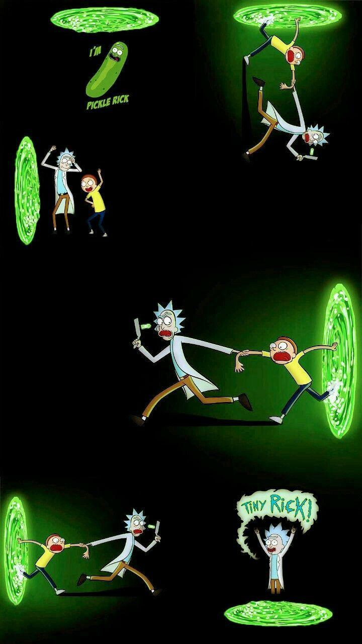 Rick and Morty Lightsaber Wallpaper iPhone Phone 4K #9420e