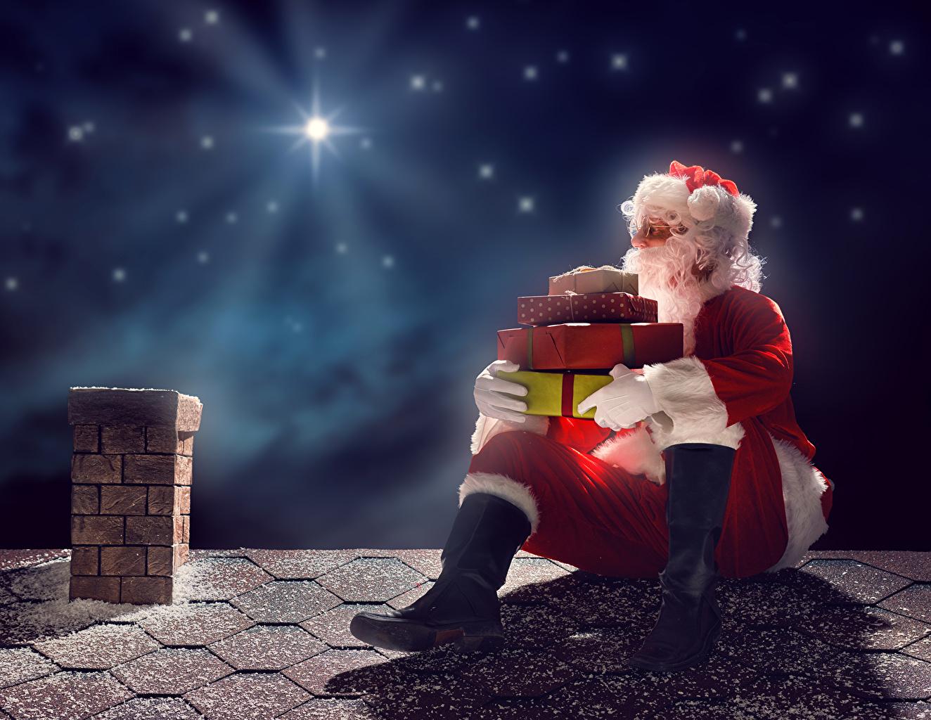 Starry Night Santa Claus Wallpapers Wallpaper Cave
