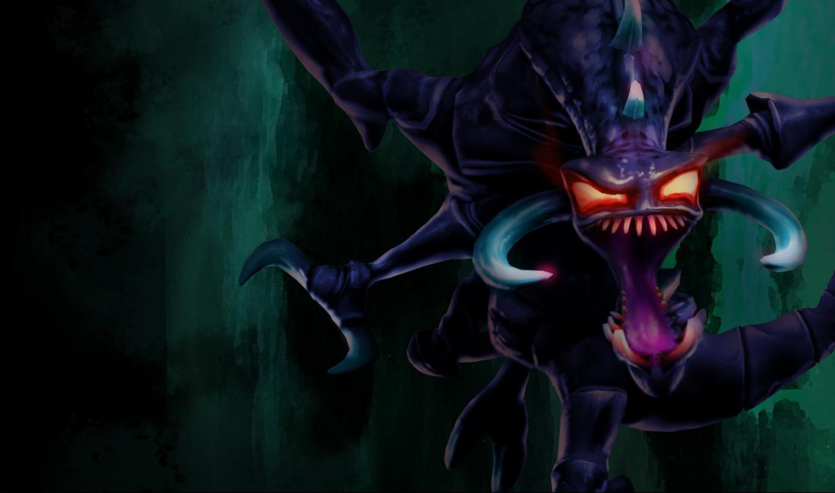 Nightmare Cho'Gath Splash Art of Legends Wallpaper