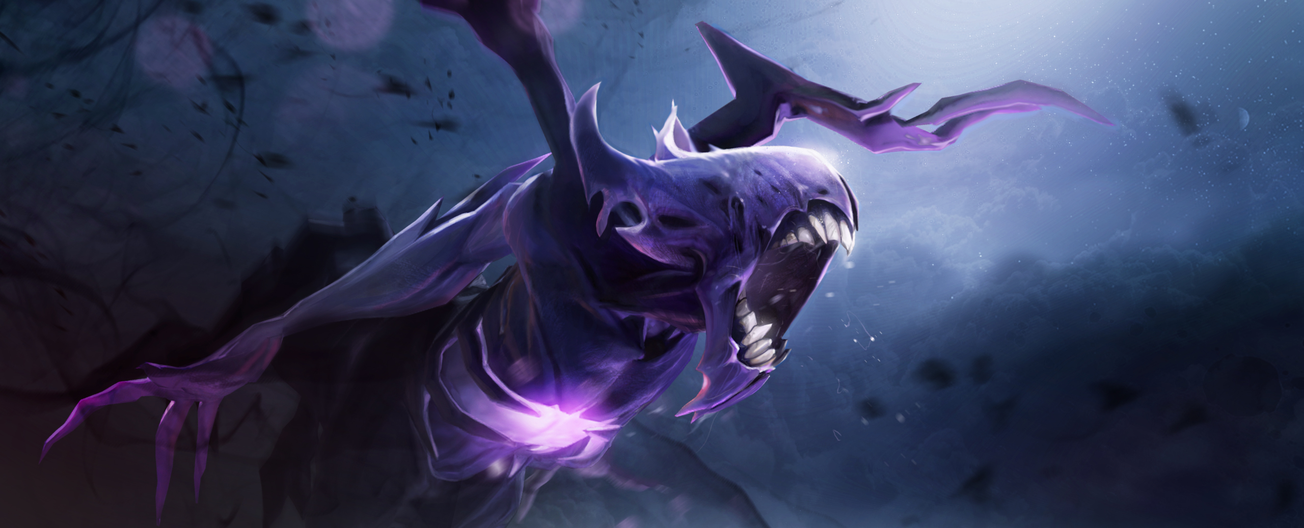 Dota 2 Wallpaper 2560×1037 Star Cho Gath Splash