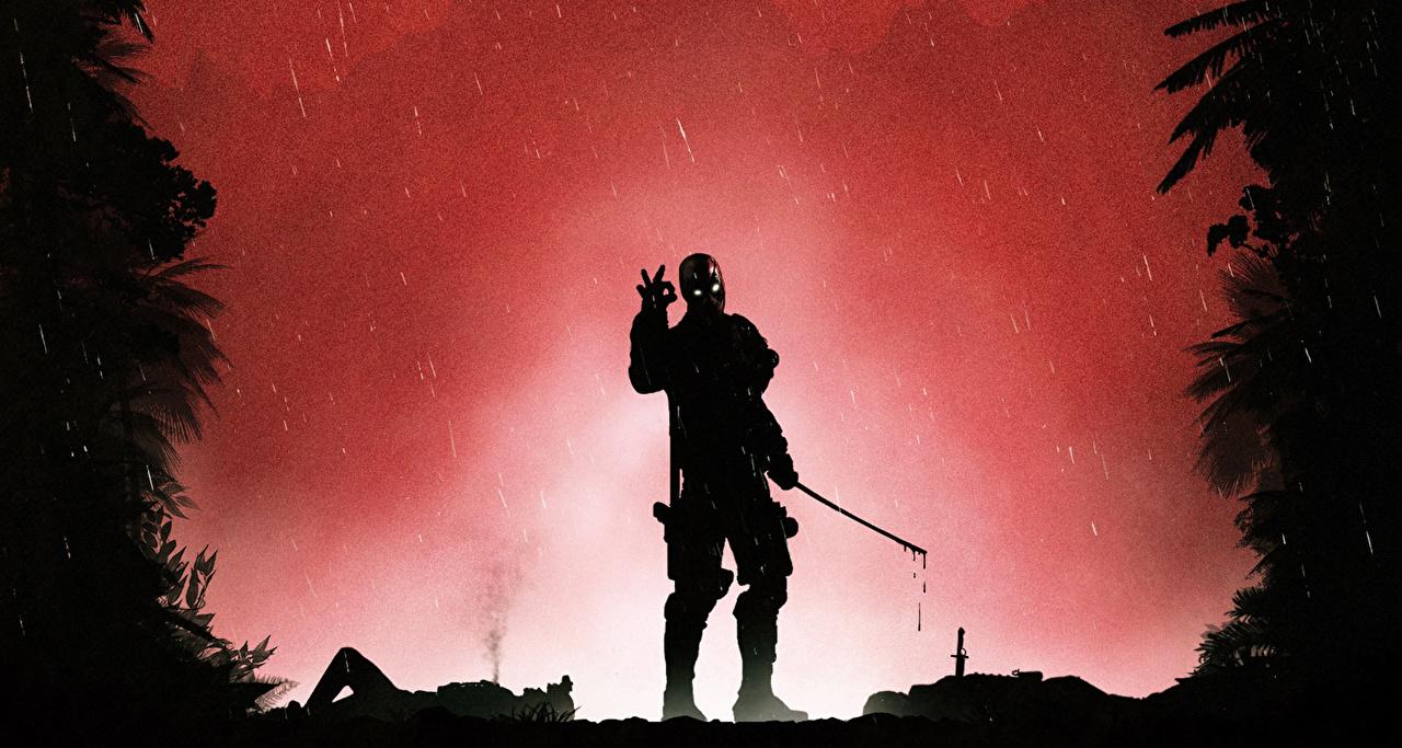 Photo superheroes Deadpool hero silhouettes Fantasy