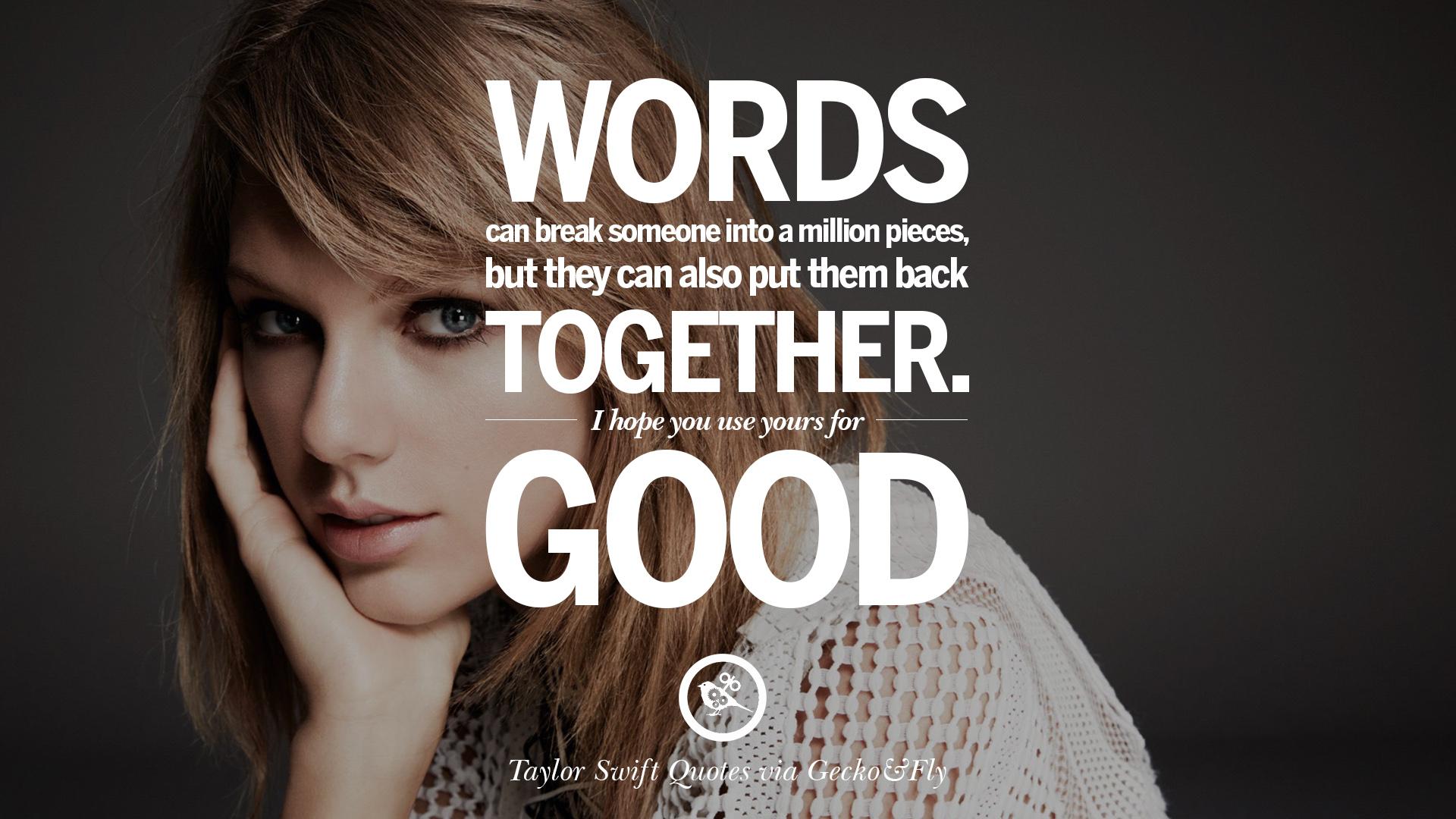 Taylor Swift Quotes Wallpapers Wallpaper Cave