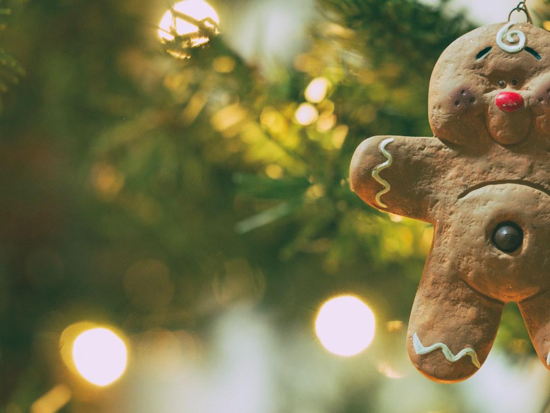 Ornament, christmas, holiday and gingerbread man. HD photo