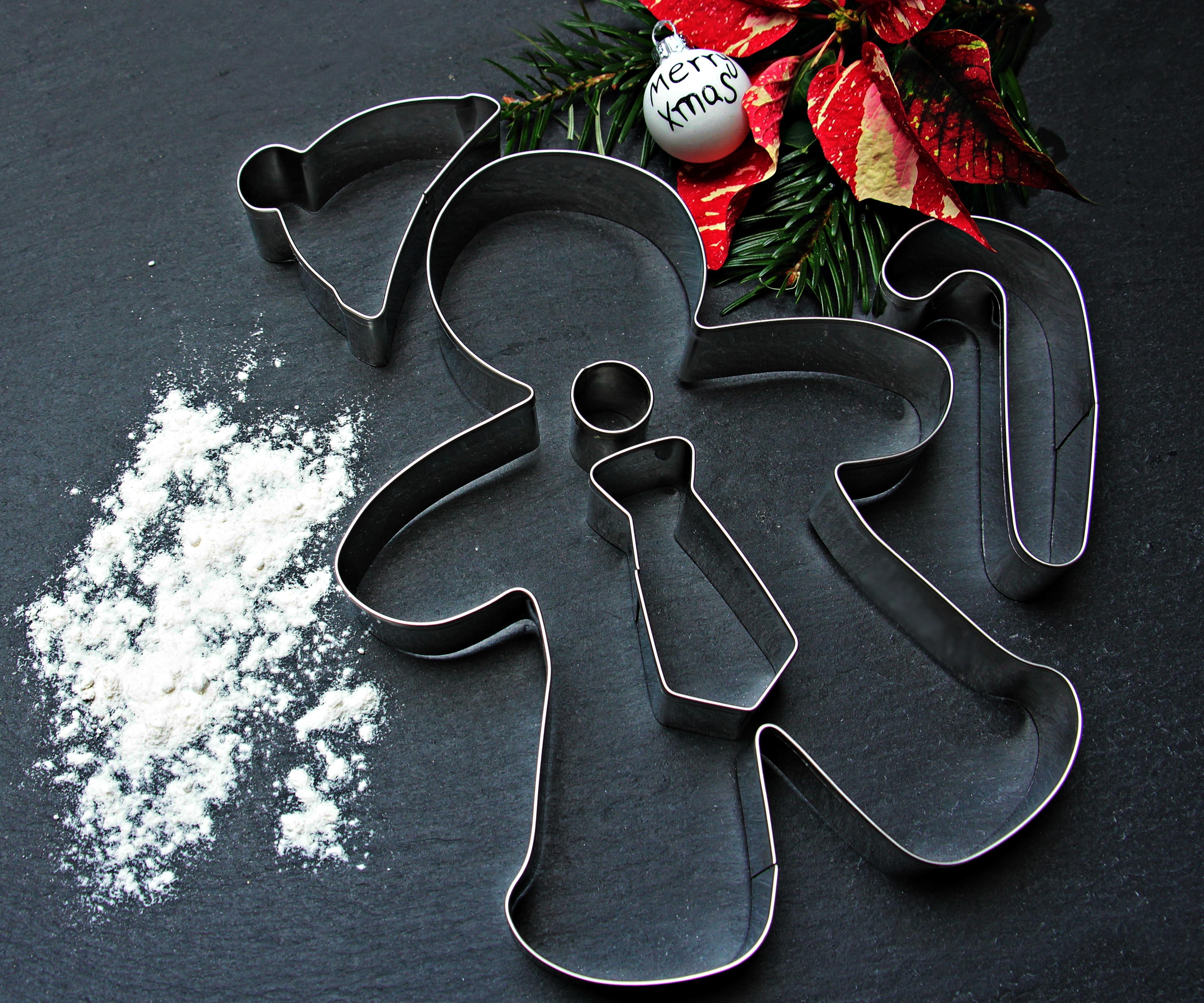 gray ginger bread cookie cutter free image
