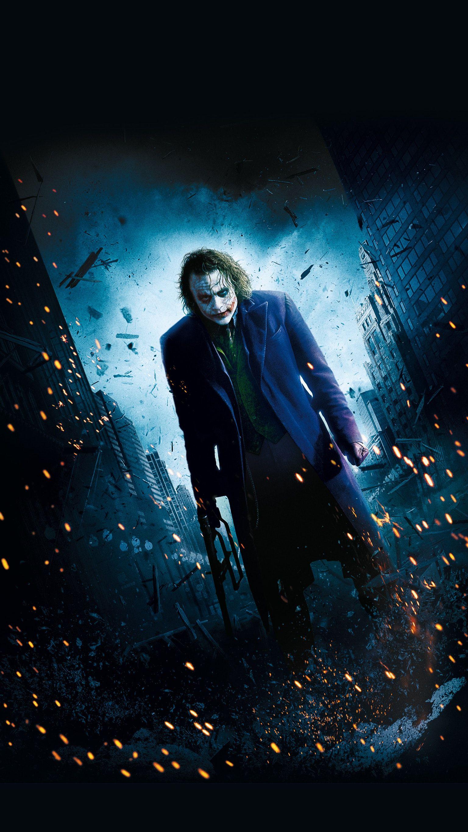 The Dark Knight (2008) Phone Wallpaper. The Joker. Joker