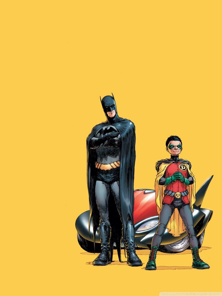 Batman And Robin Cartoon Ultra HD Desktop Background Wallpaper for 4K UHD TV, Multi Display, Dual Monitor, Tablet