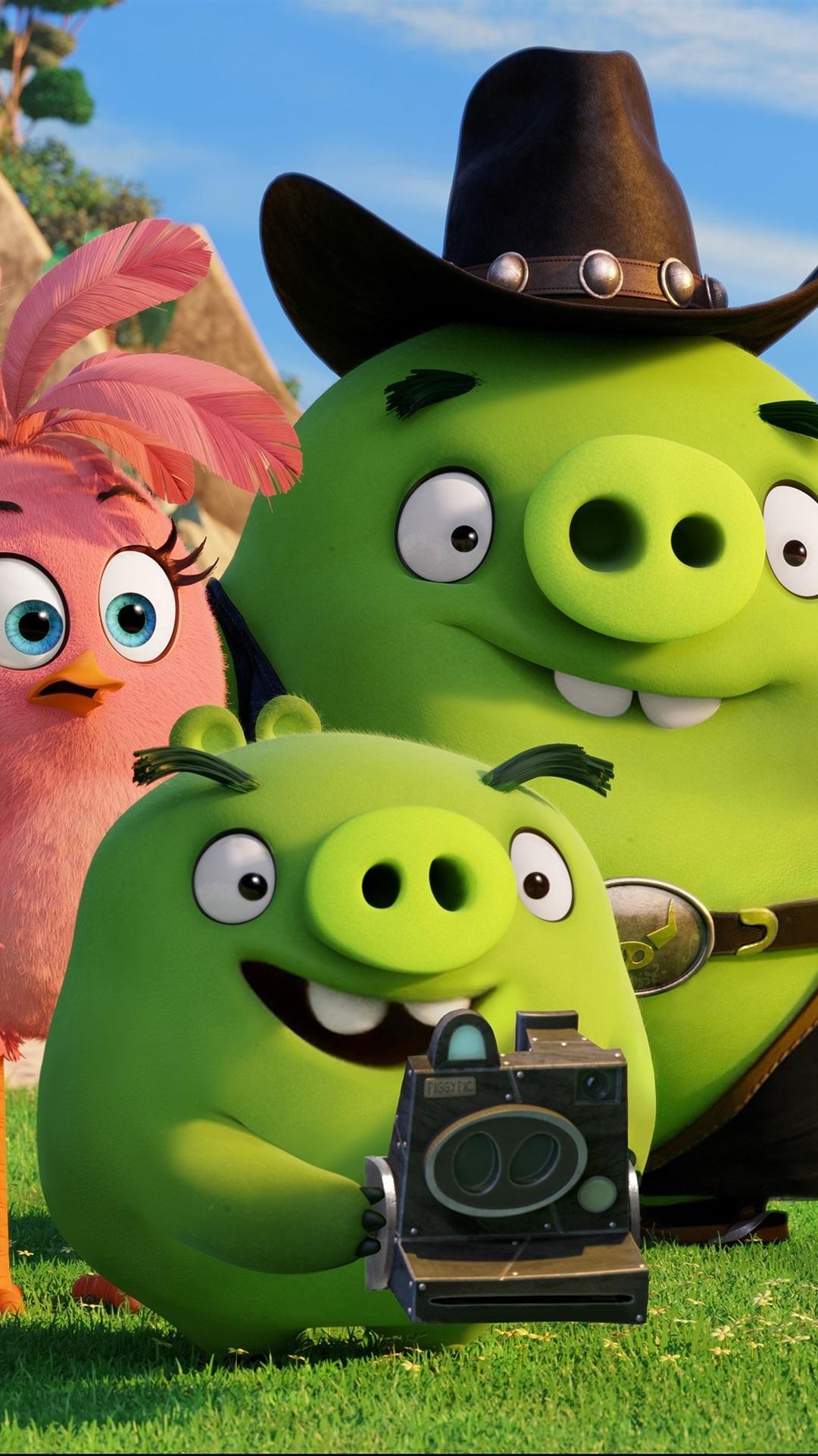 Green Pigs, Angry Birds Movie 1080x1920 IPhone 8 7 6 6S Plus