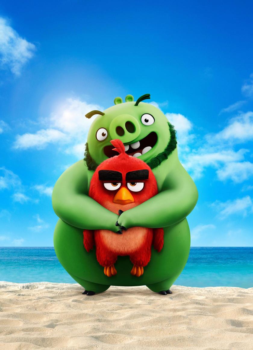 Download 840x1160 wallpaper movie, piggy and birdy