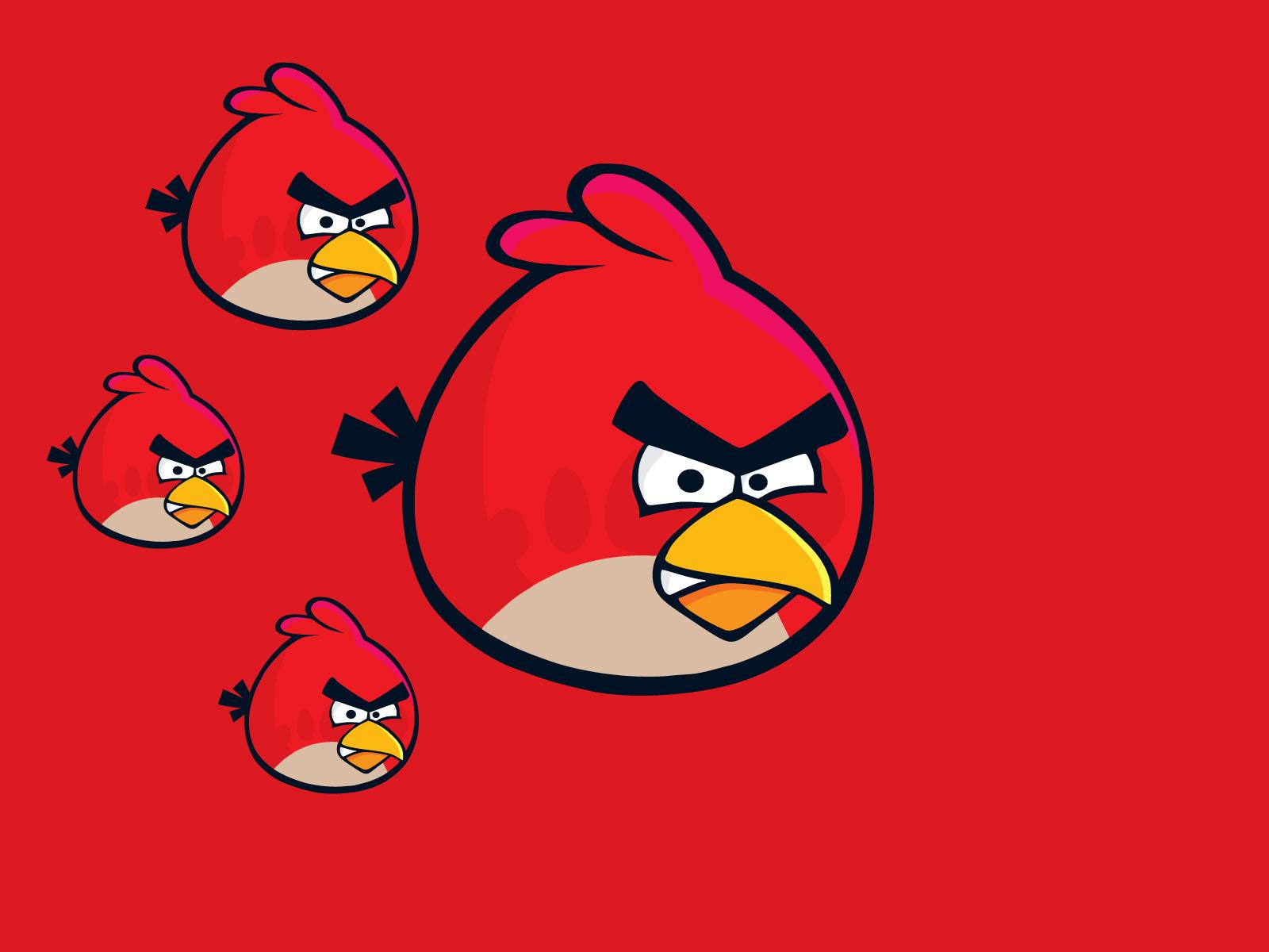 Red Angry Birds HD Image for iPhone