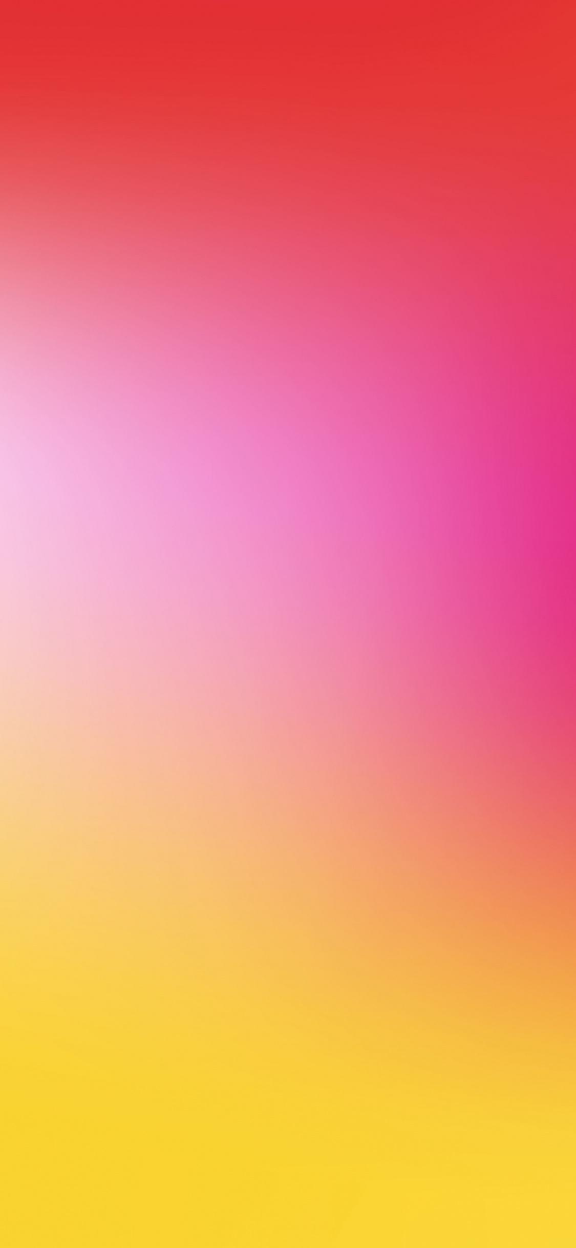 Download 1125x2436 wallpaper gradient, yellow and pink