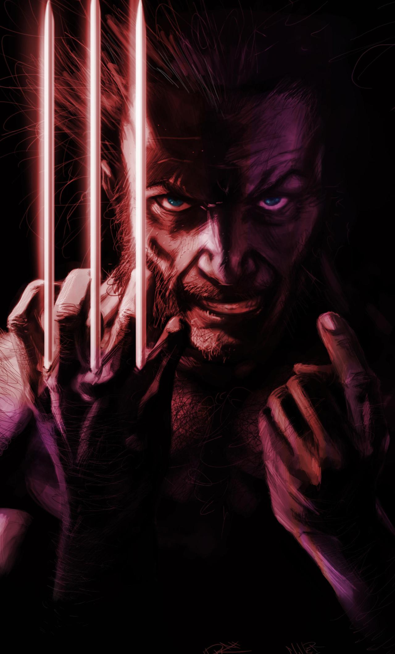 Wolverine Angry Art iPhone HD 4k Wallpaper