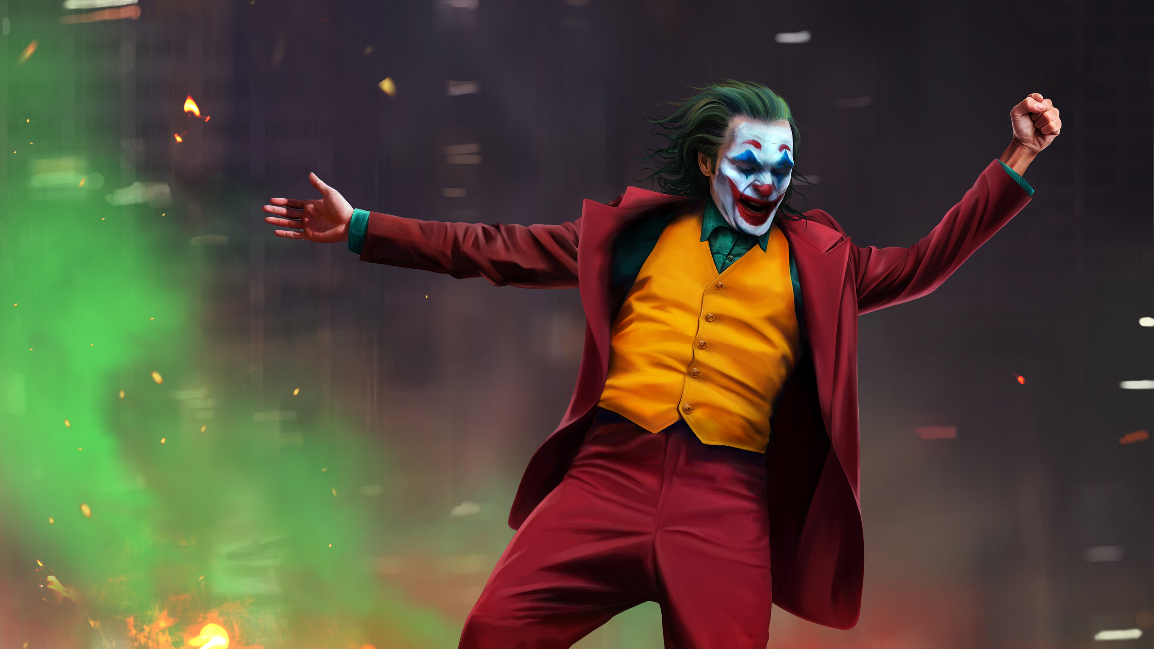 Joaquin Phoenix as the Joker HD Wallpaper. Background