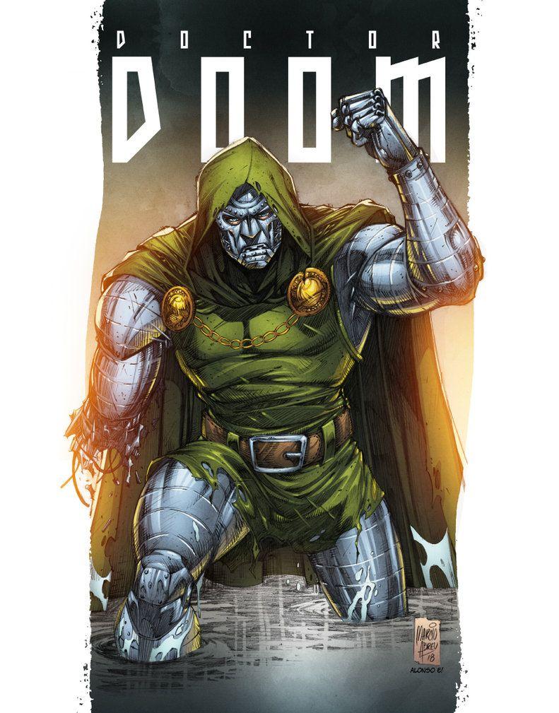 Dr.Doom Colors by MARCIOABREU7. DC&MCU. Comic art, Marvel