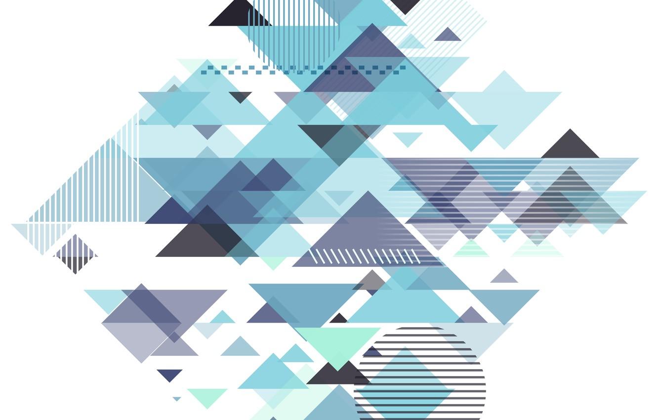 Wallpaper abstraction, blue, geometry, Abstract, design