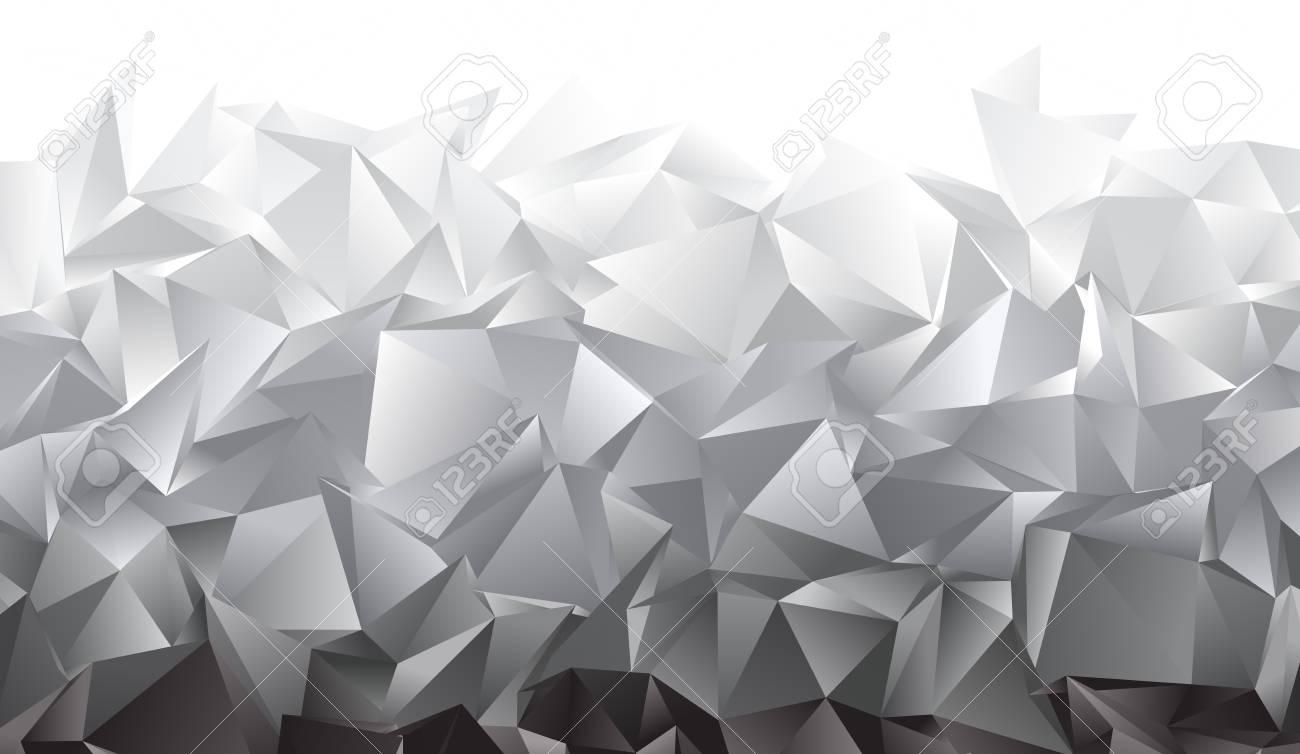 3D Triangles, Abstract Background. Design Wallpaper. Stock