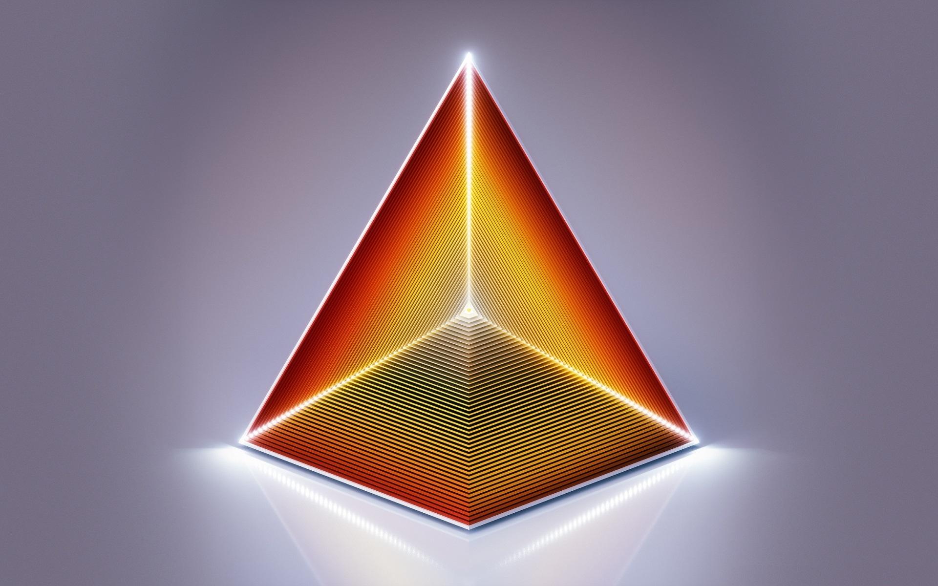 Wallpaper Abstract pyramid, triangle, design 1920x1200 HD