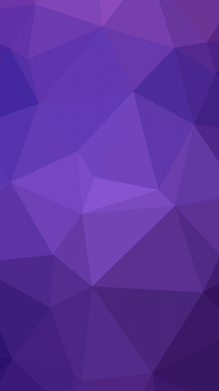 Geometry, triangles, gradient, purple, abstract, 720x1280