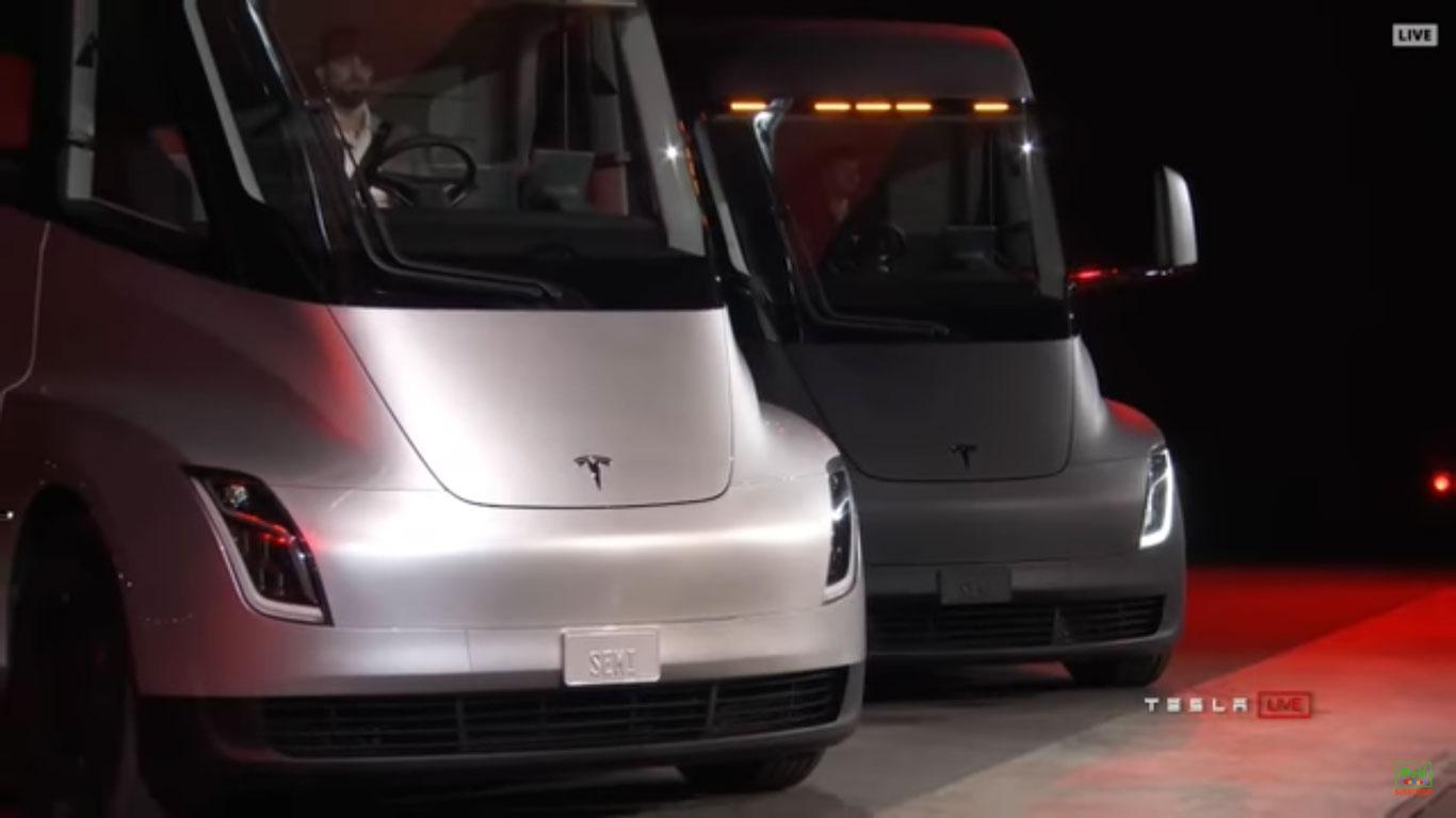 Video: Elon Musk Unveils the New Tesla Semi Truck