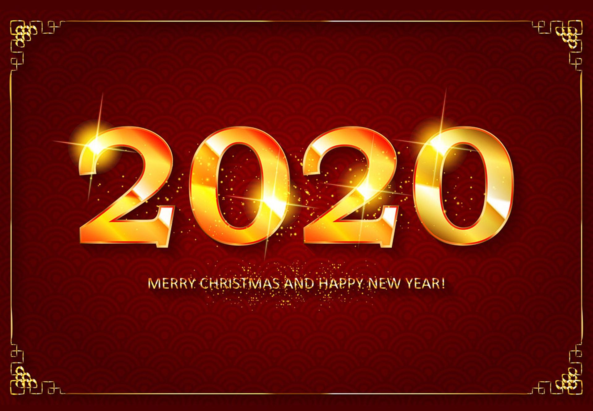 Happy New Year 2020 Desktop Widescreen Wallpaper 45547