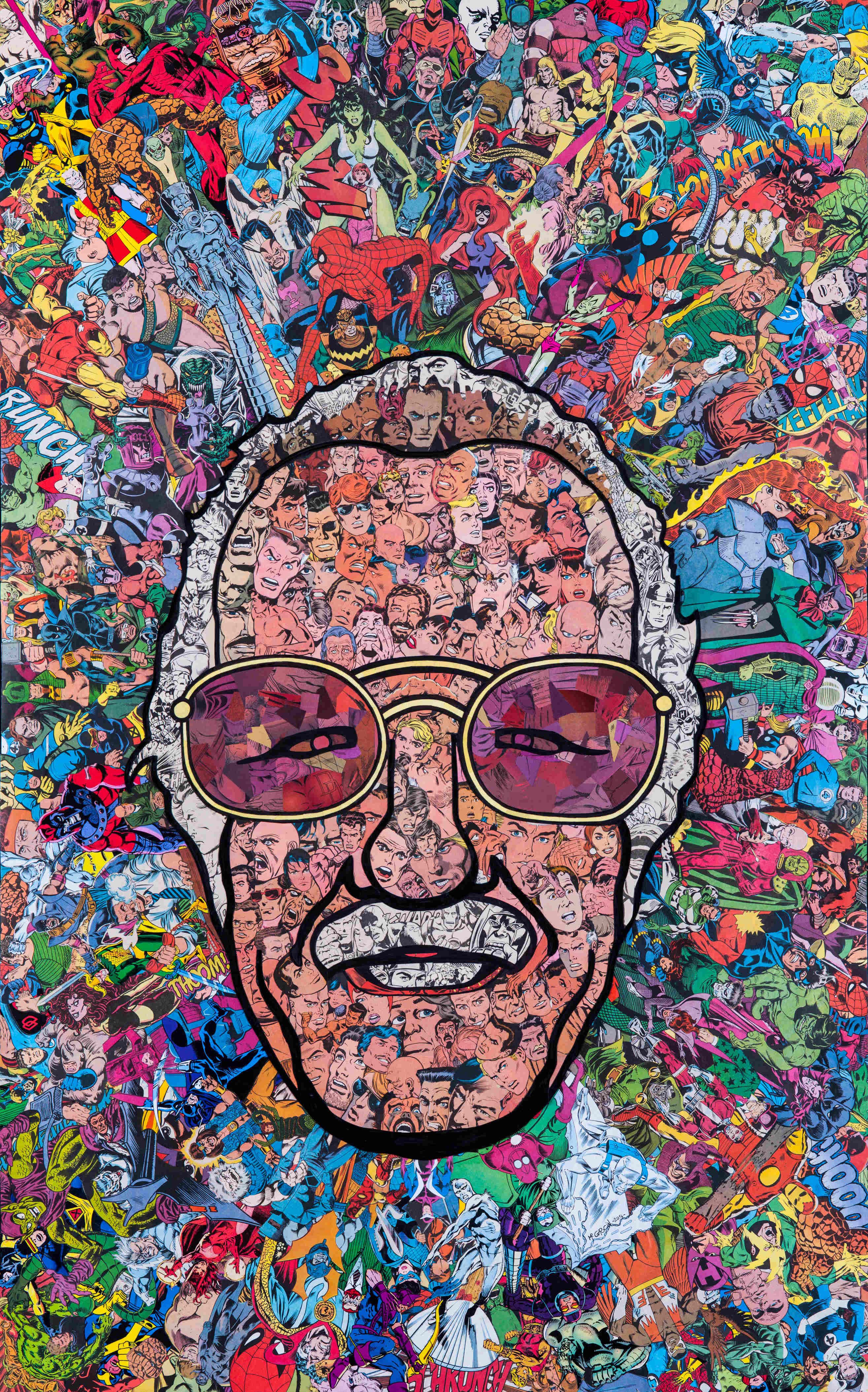 Stan Lee Collage by Mr. Garcin. Marvel art, Marvel