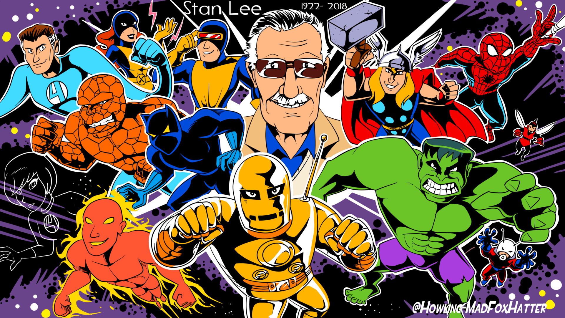 Stan Lee Tribute By HOwLiNG MAdFoxHatter On Newgrounds