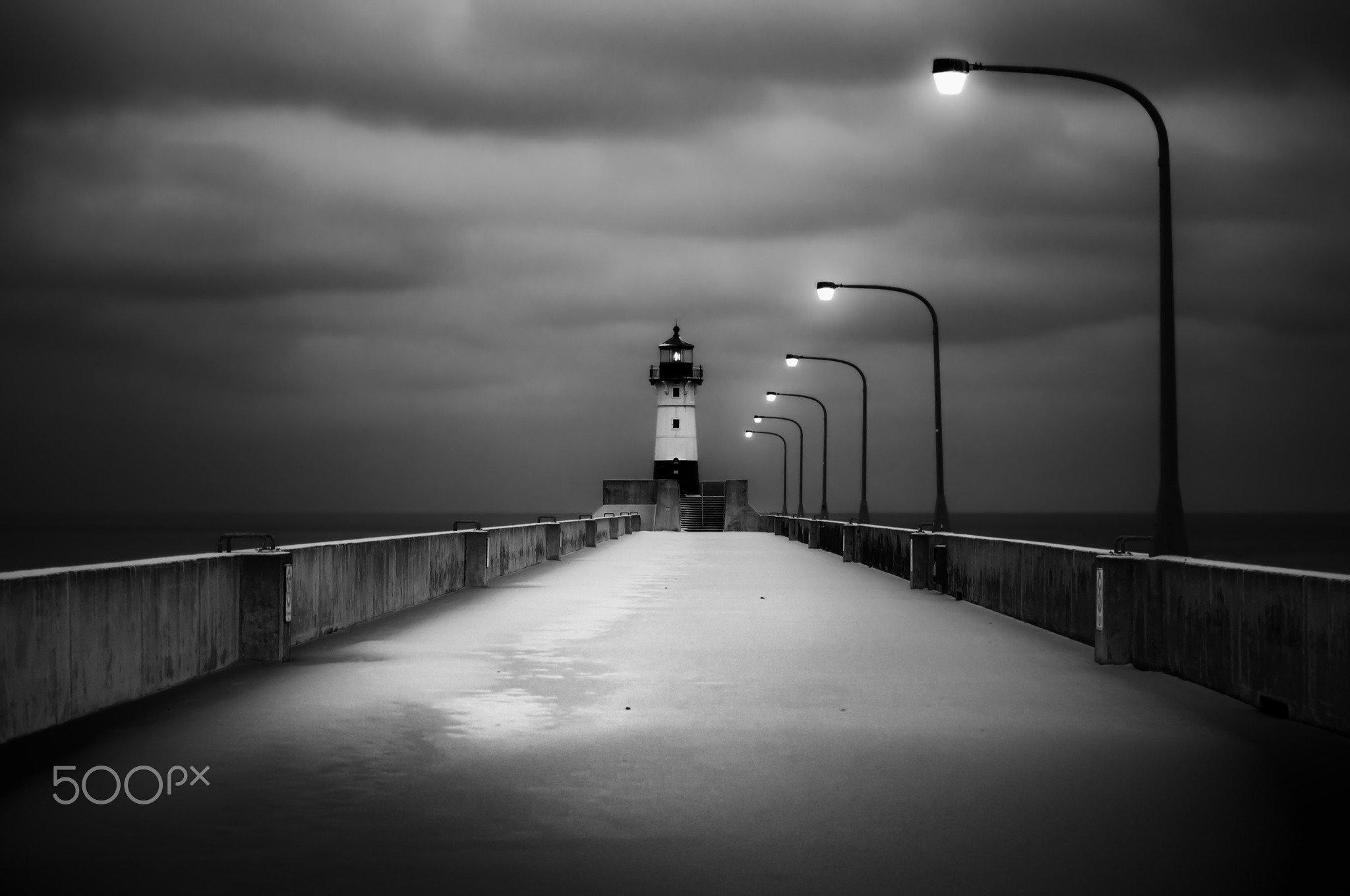 photography, Lighthouse, Pier Wallpaper HD / Desktop