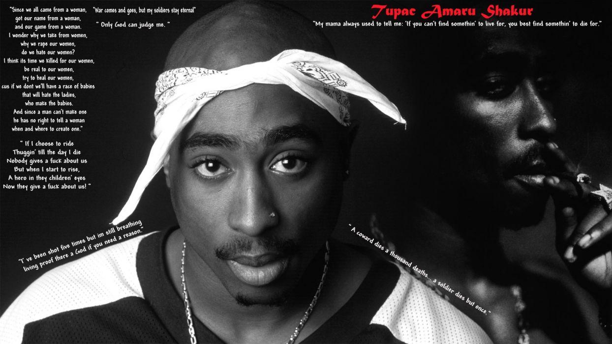 Tupac rap gangsta text quotes a wallpaperx1080