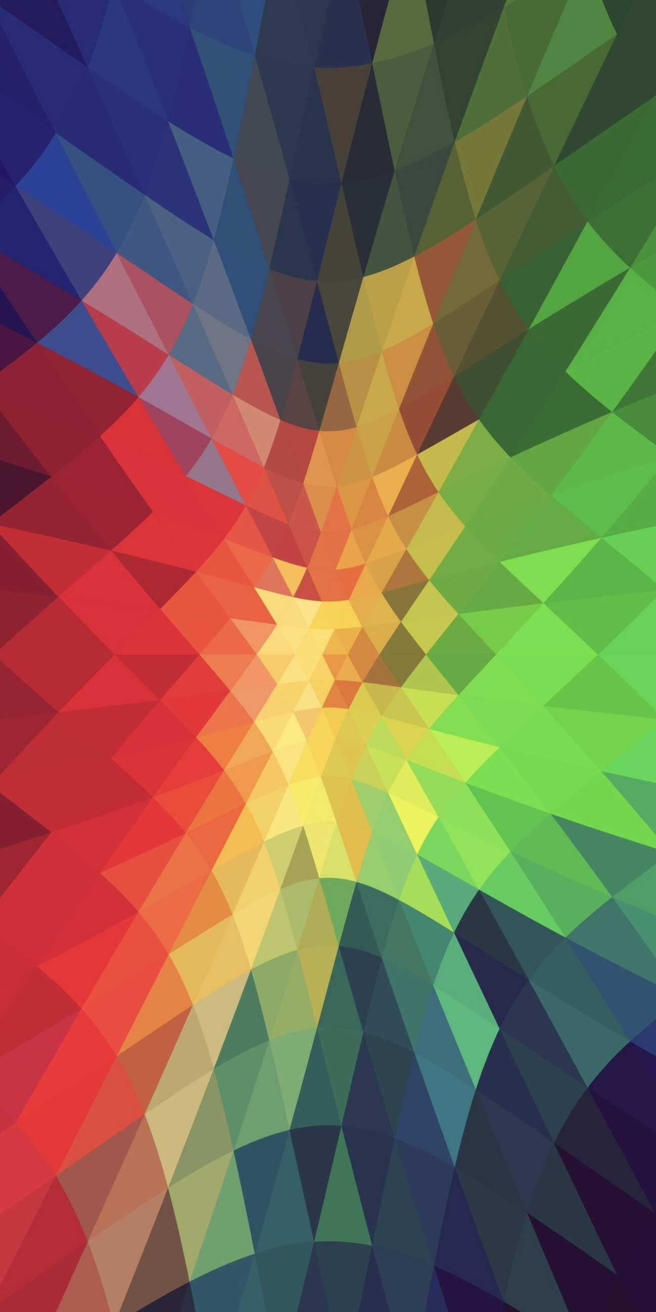 Triangle Colors iPhone Wallpaper. Wallpaper in 2019