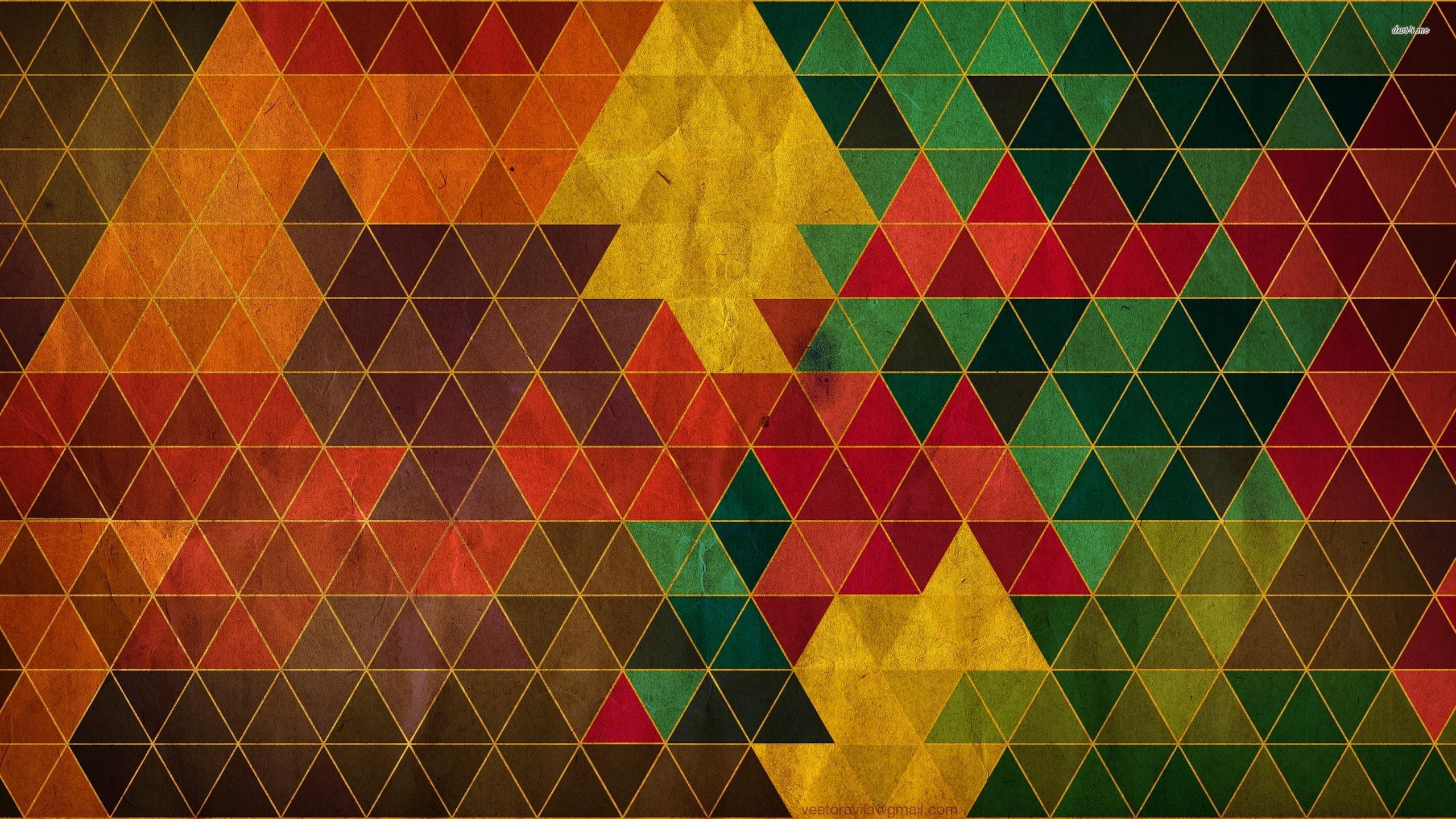 Colorful triangles wallpaper wallpaper