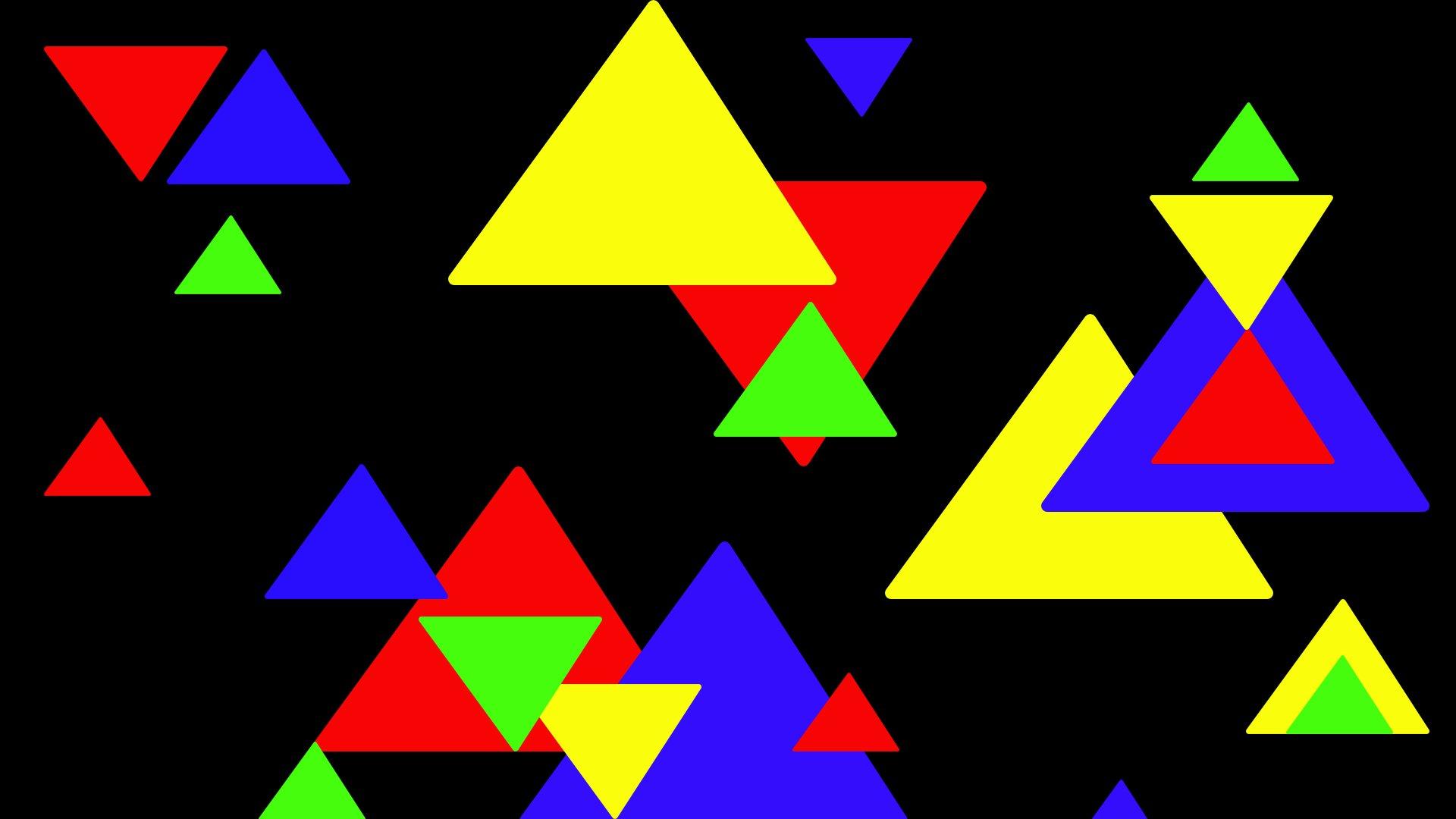 Colorful Triangles HD Wallpaper. Background Image