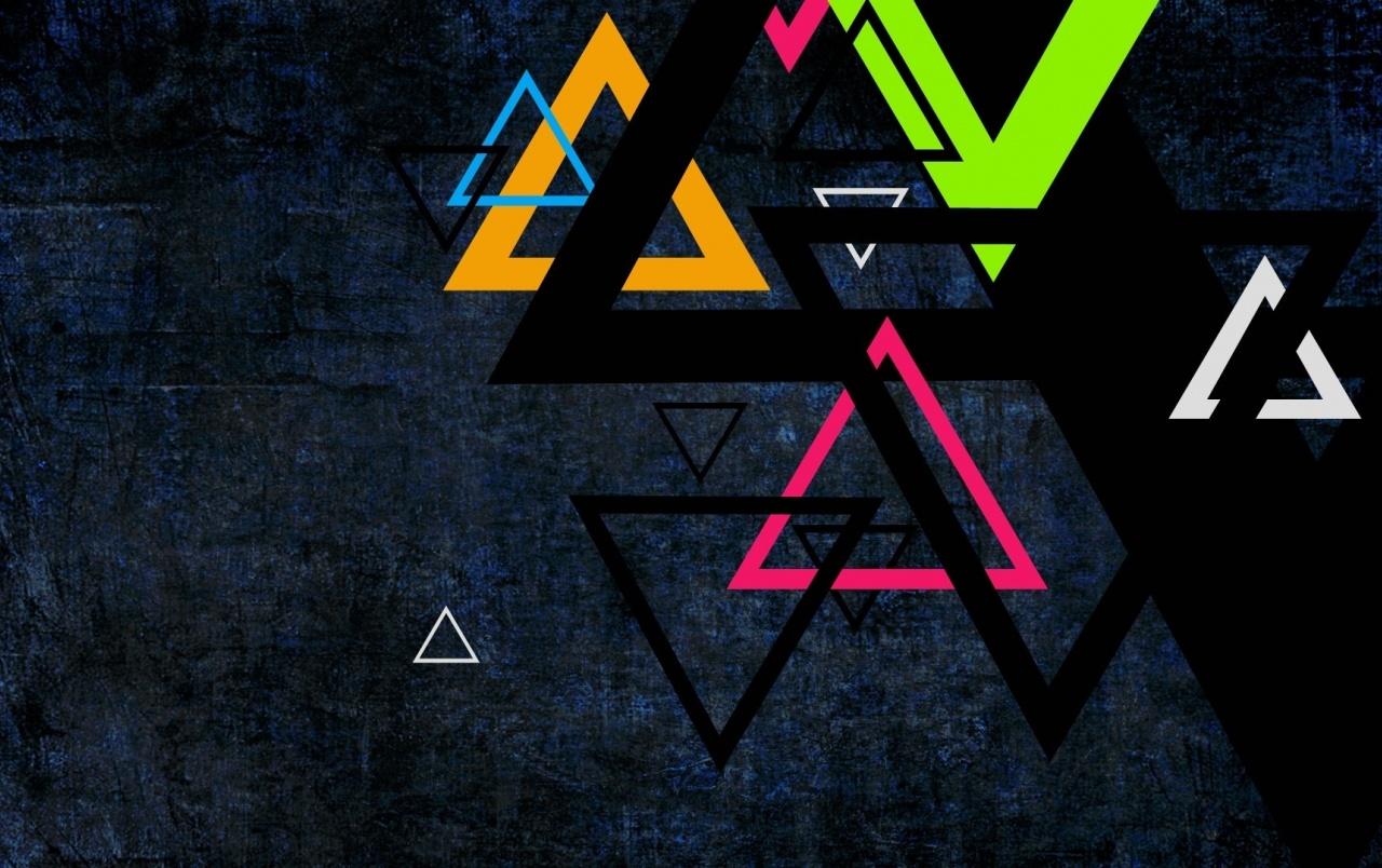 Colorful Triangles wallpaper. Colorful Triangles