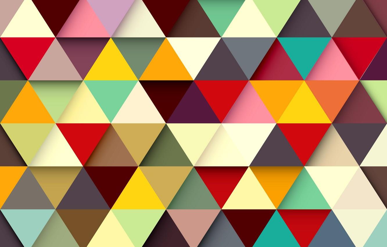 Wallpaper abstraction, background, triangles, colors