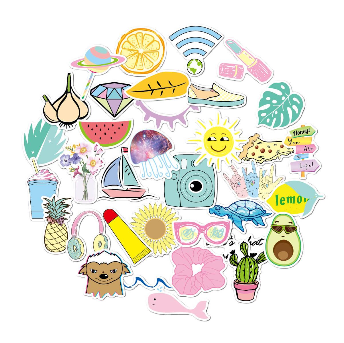 VSCO Waterproof Laptop Stickers 35pcs Pack