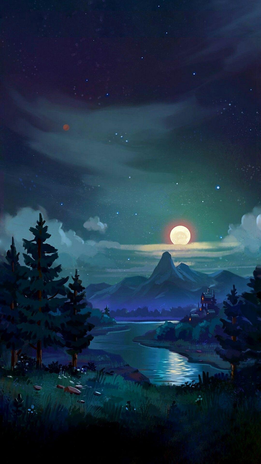 Animated wallpaper. Anime scenery