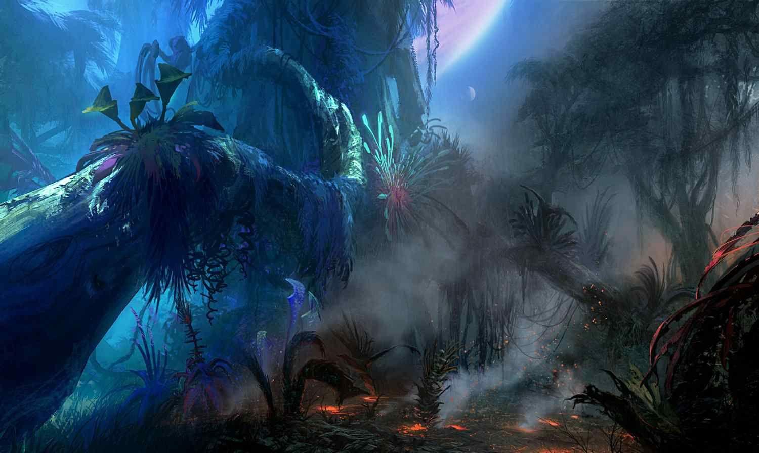 mystic forest. NEW AGE. Avatar movie, Fantasy landscape