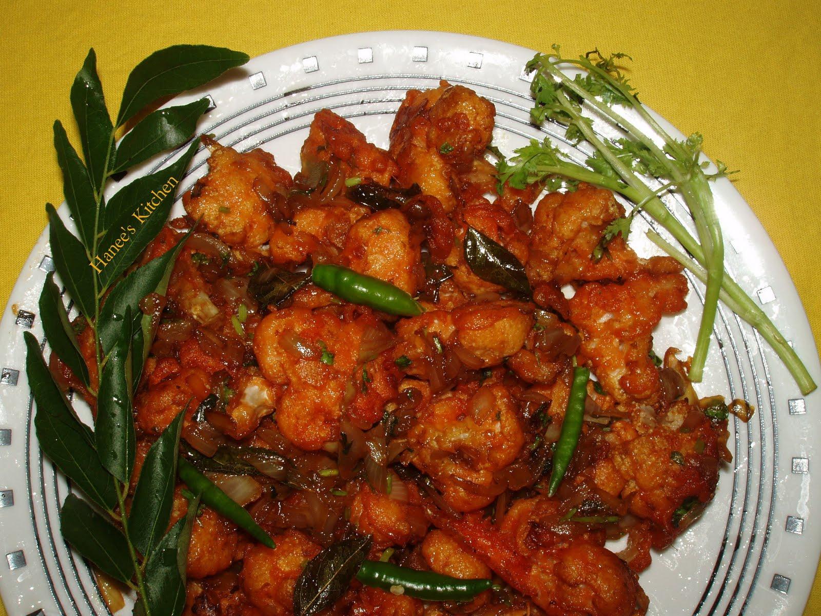 Hanees Kitchen: GOBI MANCHURIAN (CAULIFLOWER MANCHURIAN)