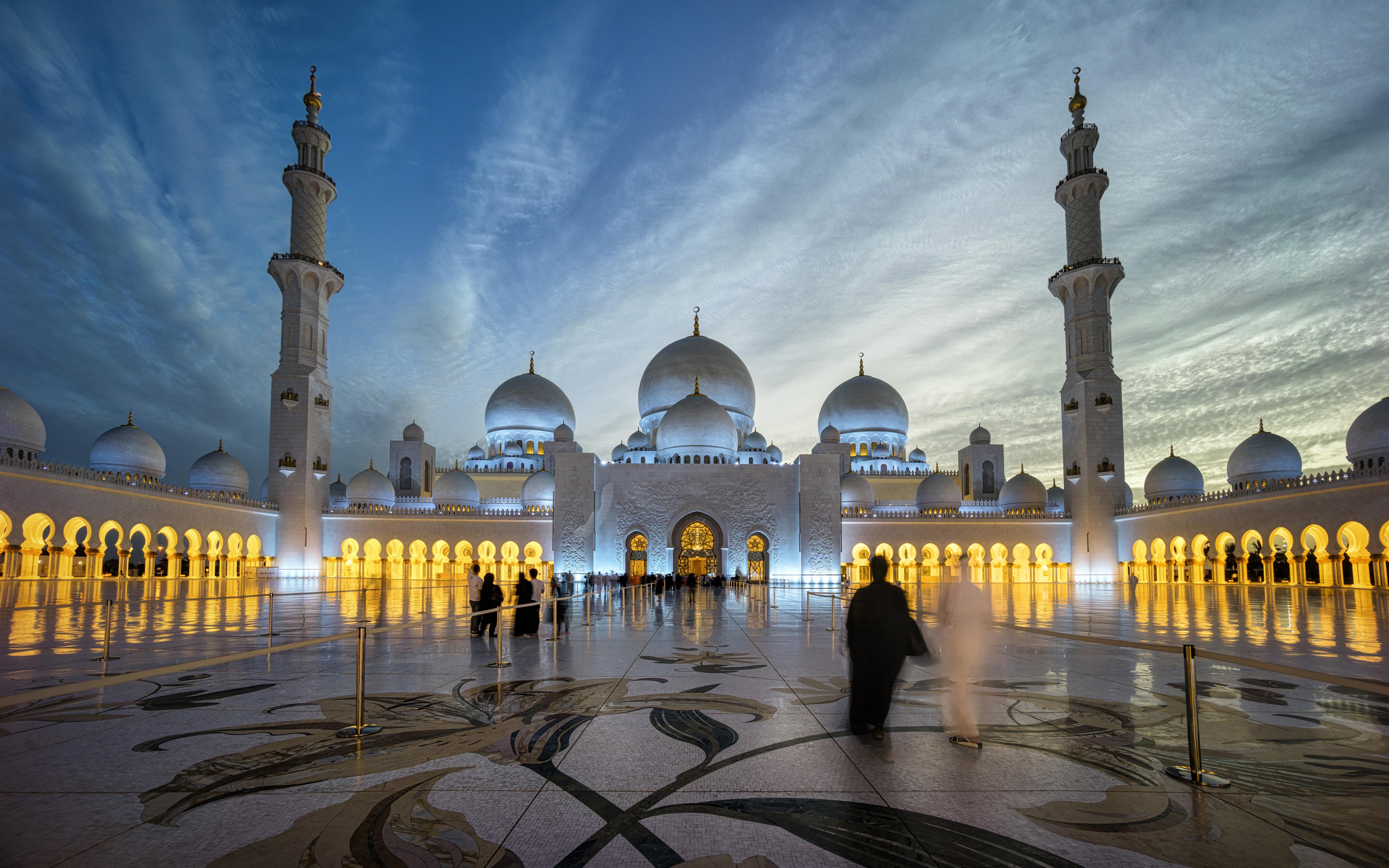 Sheikh Zayed Grand Mosque Centre Abu Dhabi Beautiful