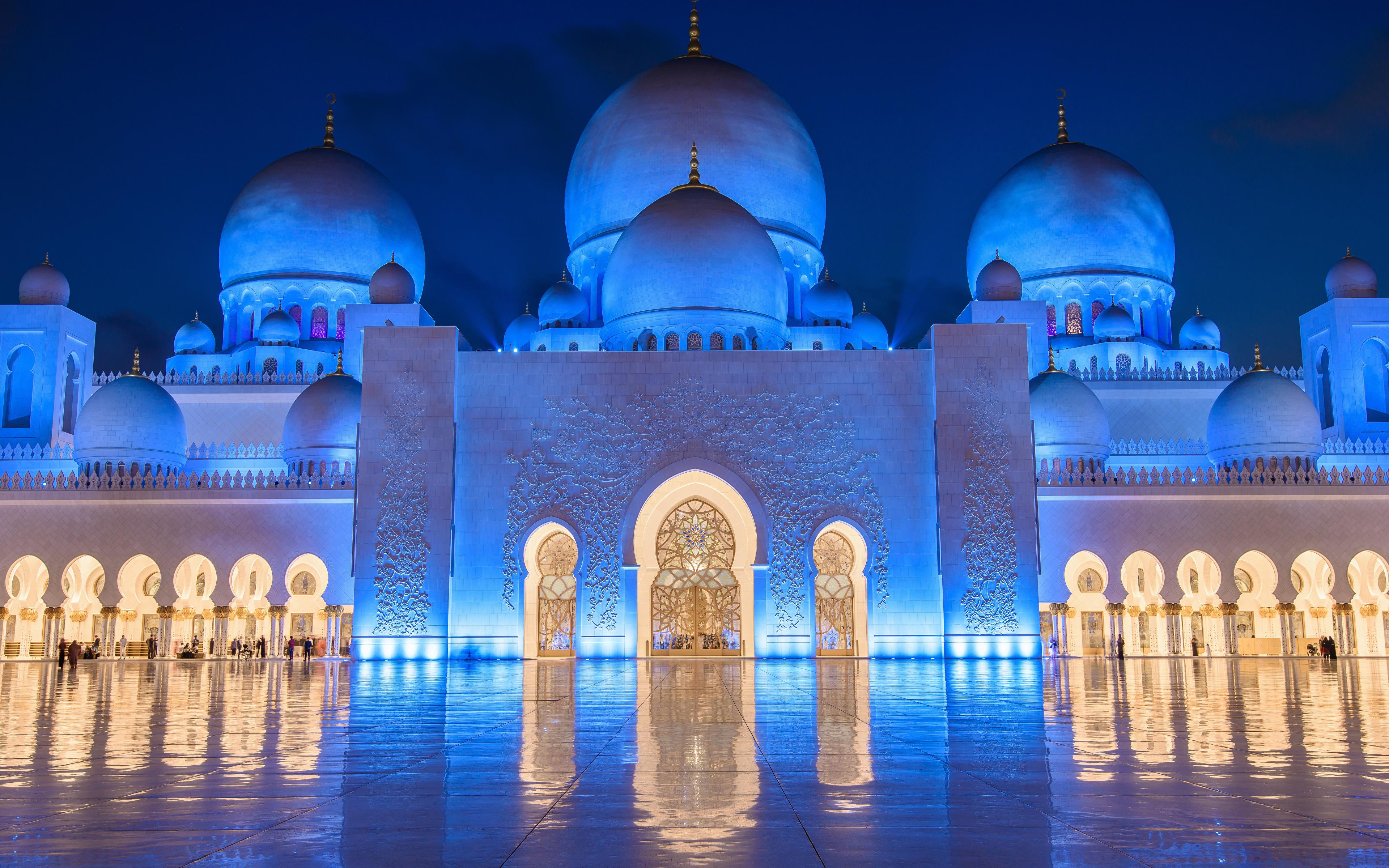 Photo Emirates UAE Sheikh Zayed Grand Mosque Abu Dhabi 3840x2400