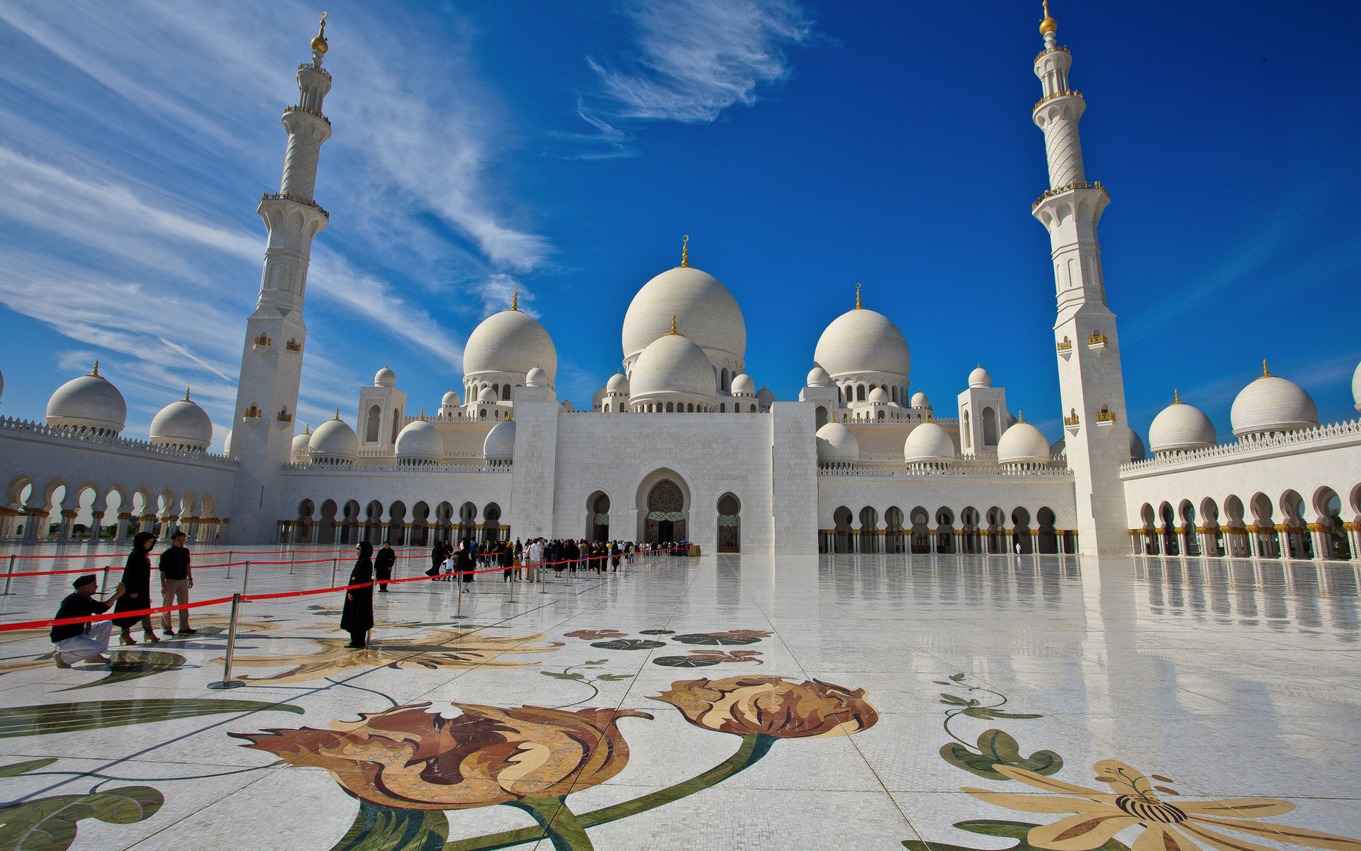 Wallpaper sheikh zayed mosque, mosque, abu dhabi, uae