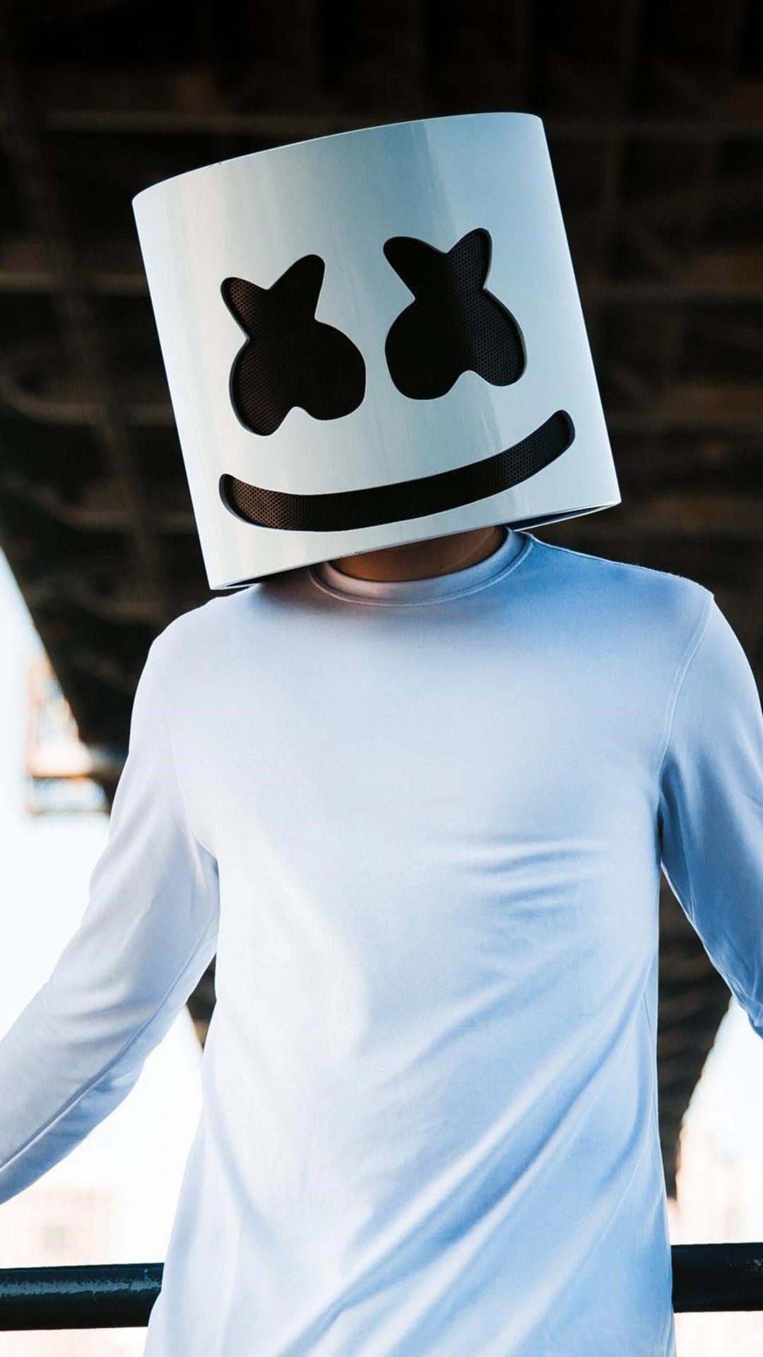 Marshmello DJ Mask In 1080x1920 Resolution. Marshmallow picture, Music wallpaper, Joker iphone wallpaper
