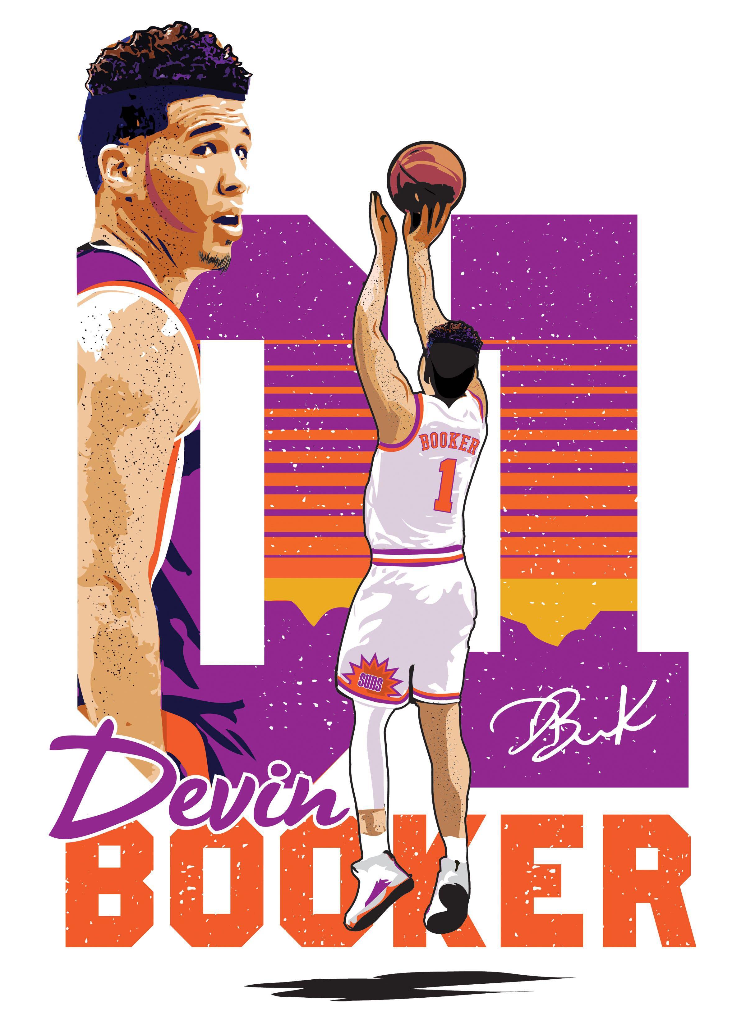My new Devin Booker tee design. I've been working on this