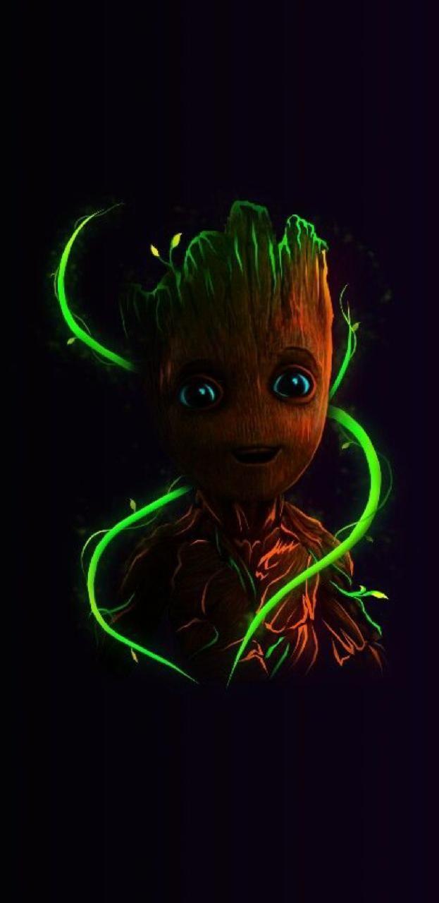 Groot Hd Amoled Wallpapers Wallpaper Cave
