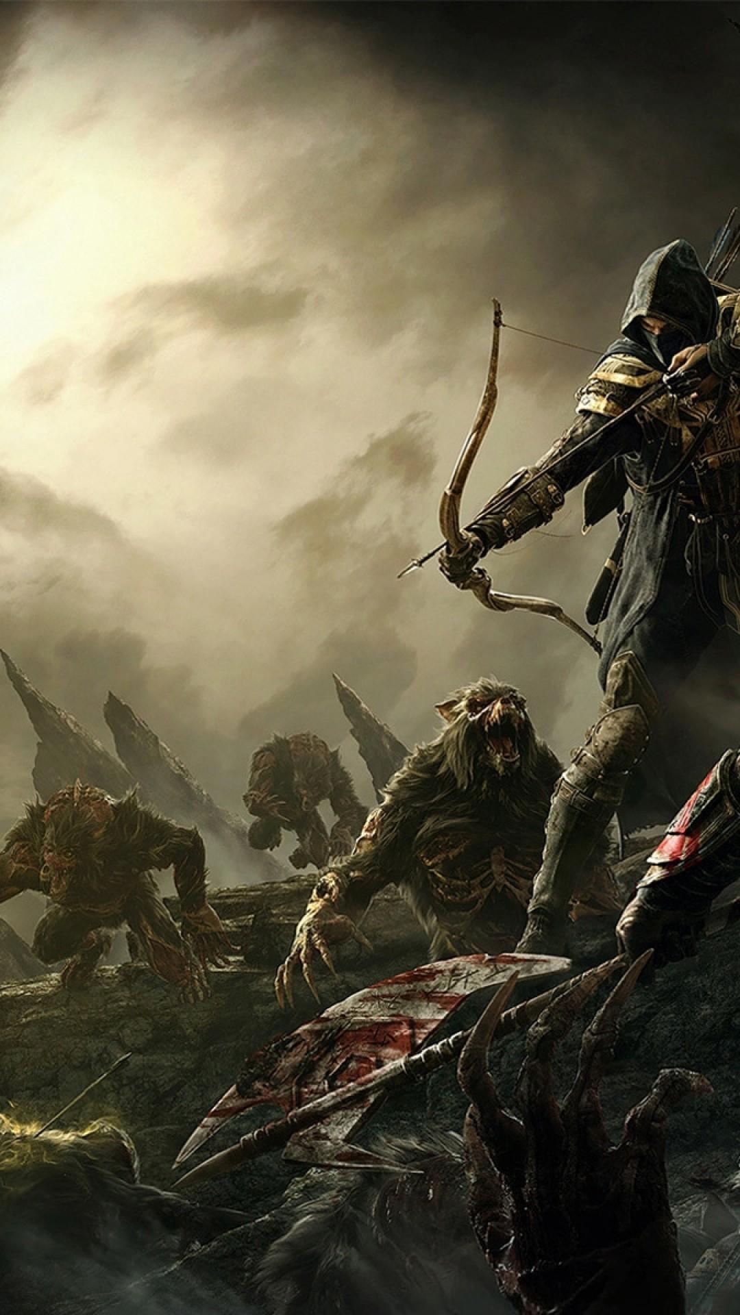 Download 1080x1920 Elder Scrolls V: Skyrim, Archer, Warrior