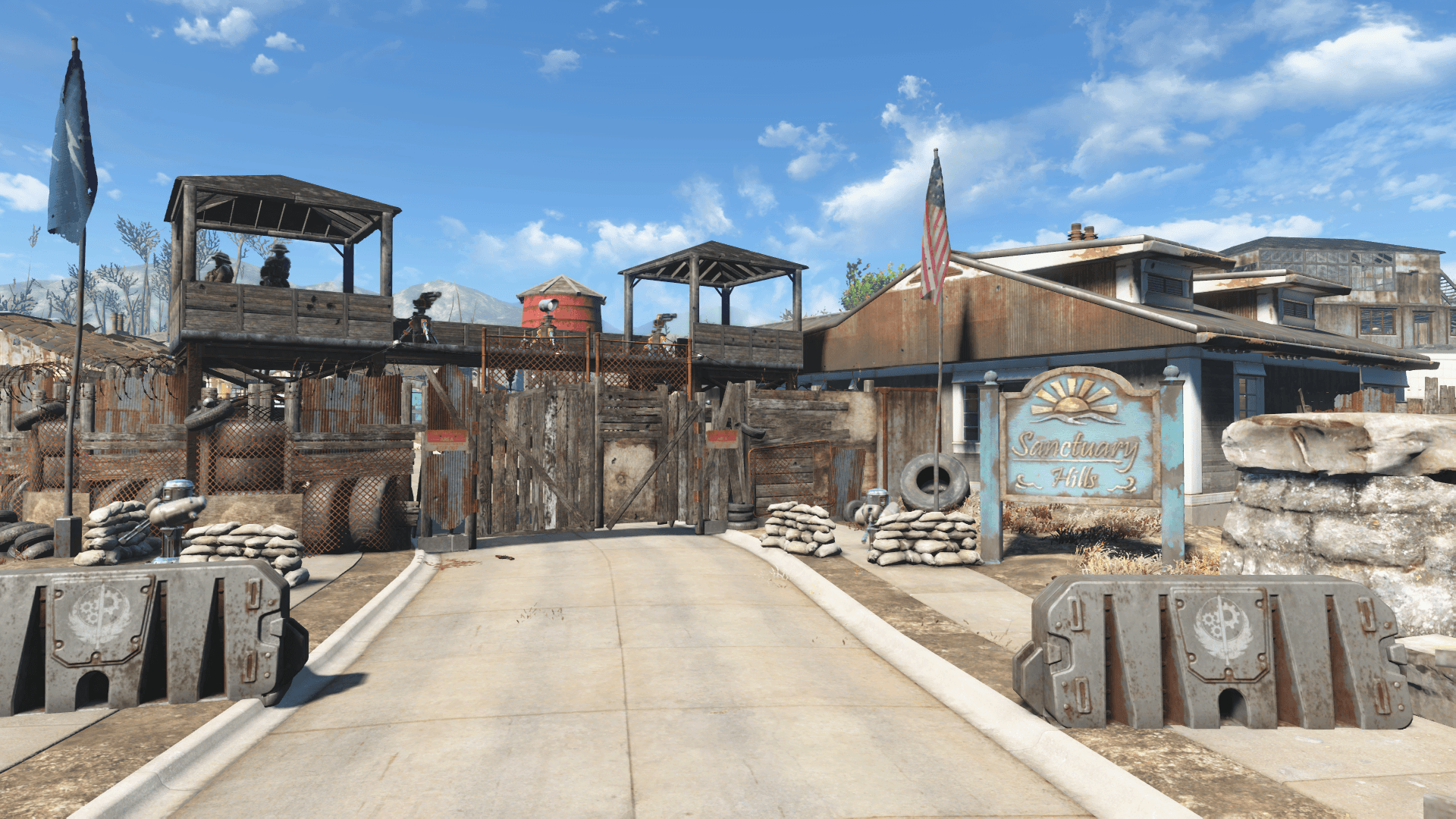 Fallout 4 бетонные дома фото 99