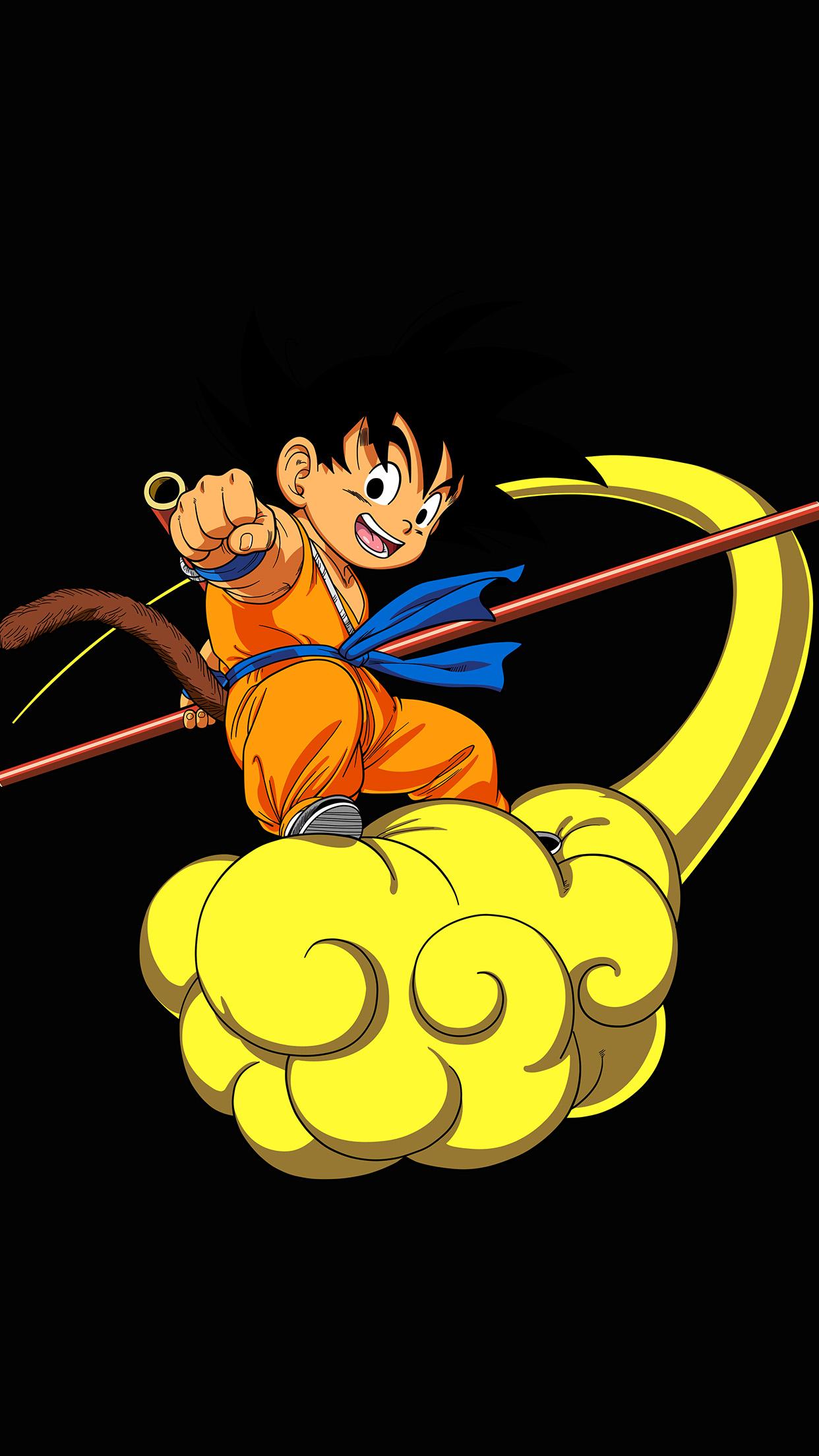 Dragonball Goku Cloud Fly Anime Art Illust Android wallpaper