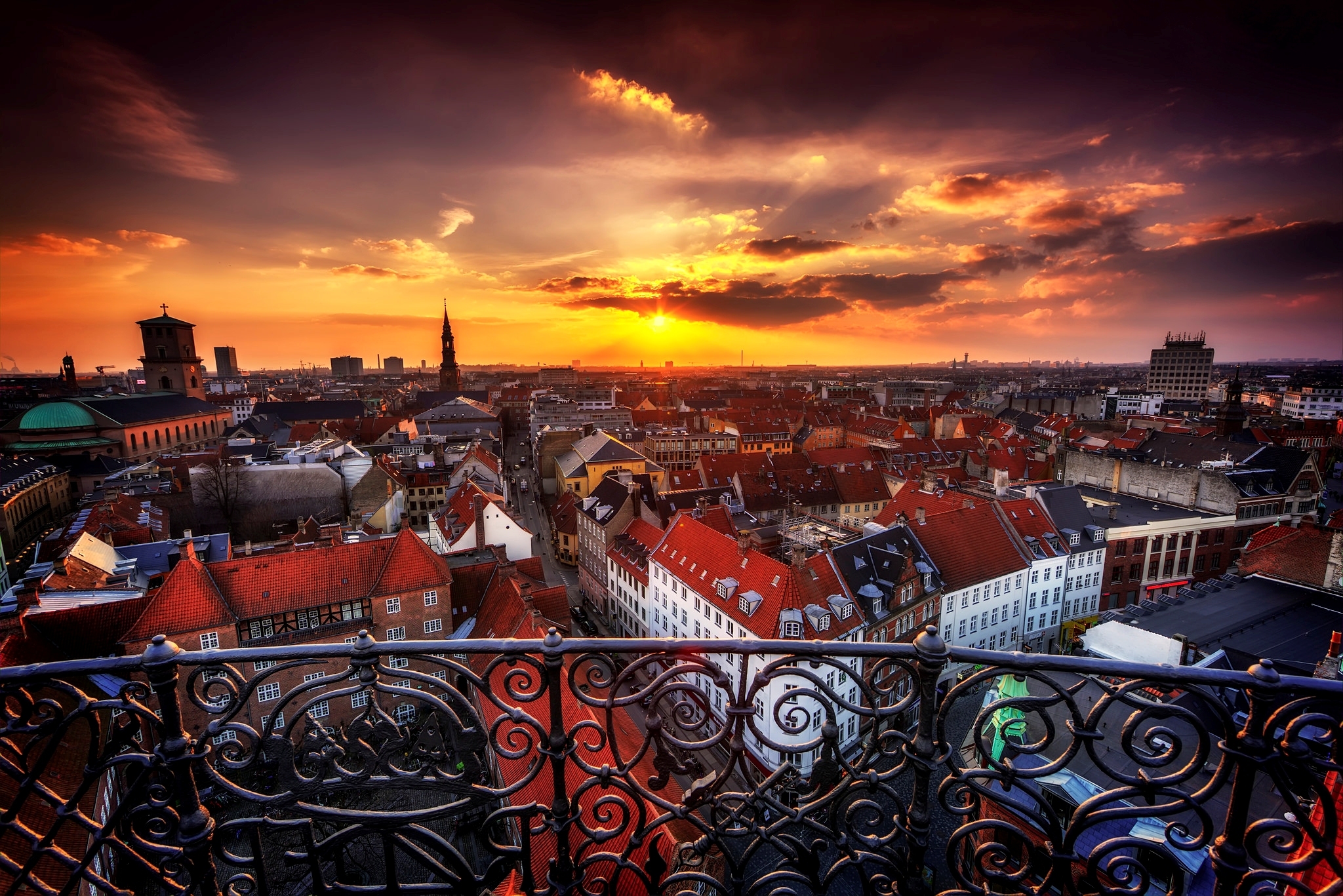 View of Copenhagen, Denmark HD Wallpaper. Background Image
