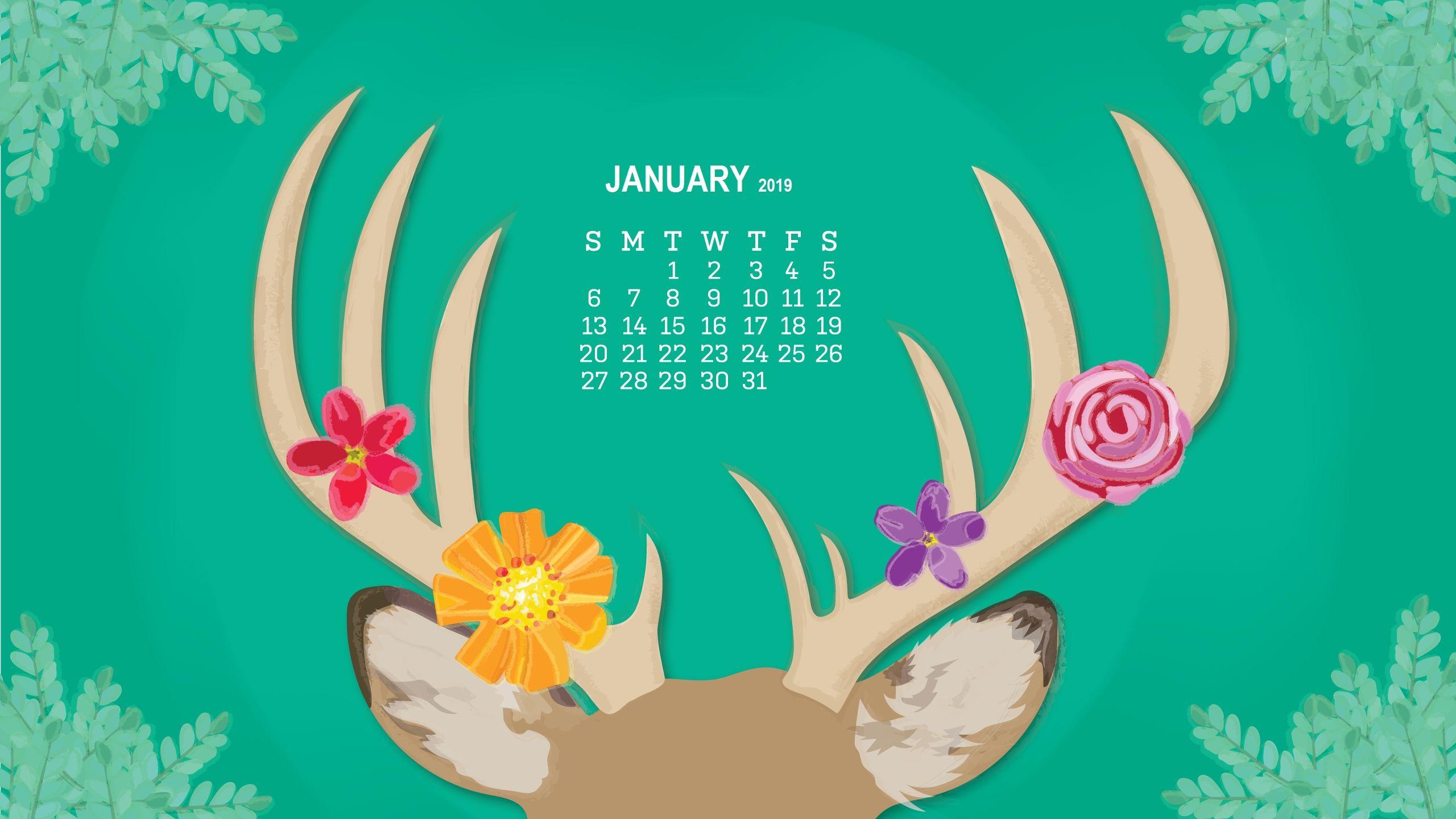 monthly desktop calendar 2019 wallpaper calendar 2019january 2019